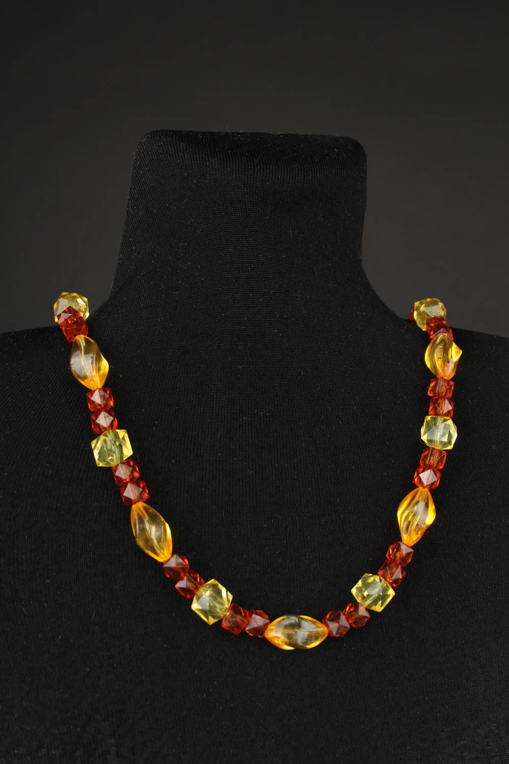 Handmade necklace designer accessory gift ideas unusual jewelry bead necklace photo 2