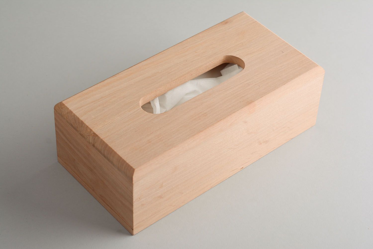 Base de madera con forma de  servilletero para decoupage foto 3