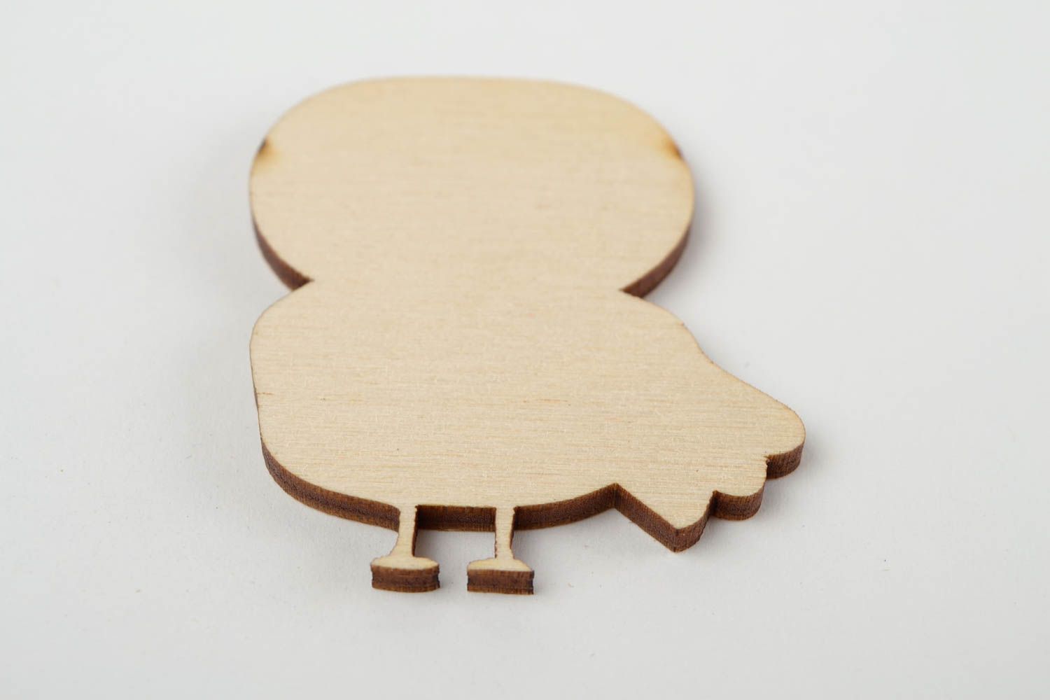 Handmade Figur zum Bemalen klein Holz Rohling Miniatur Figur süßer Vogel  foto 5