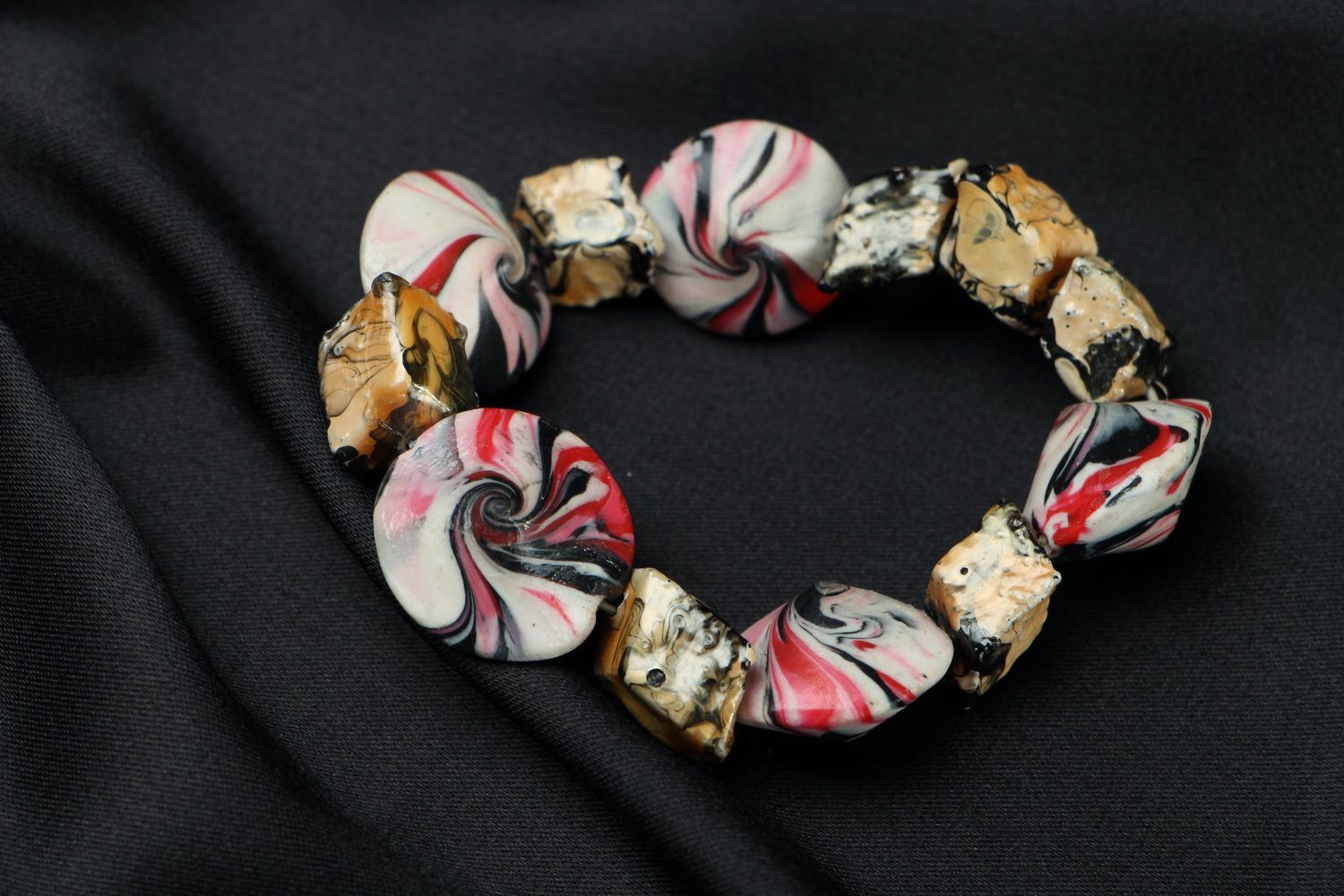 Bracelet Made of Polymer Clay photo 1