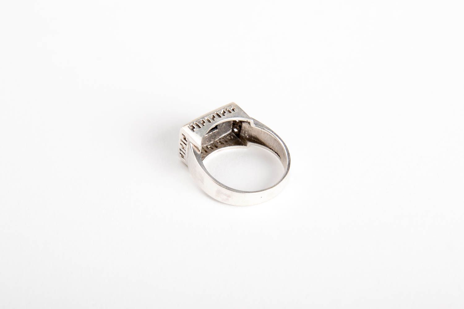 Stylish handmade ring unusual silver ring jewelry for men designer ring photo 3