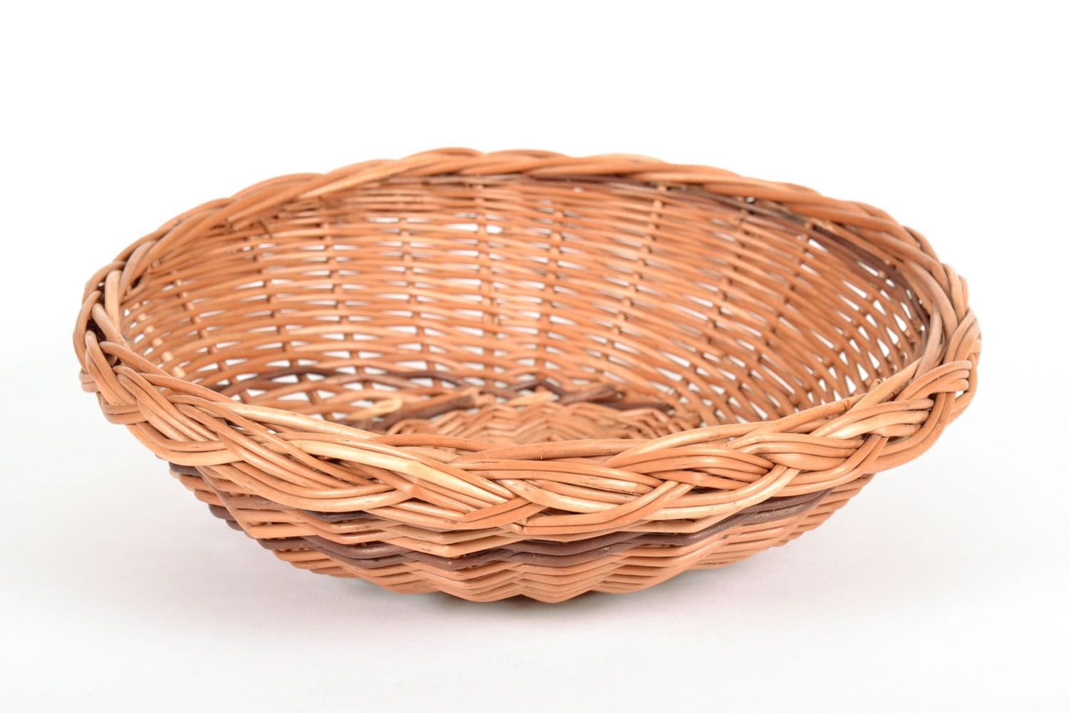 Round wicker basket for kitchen photo 3