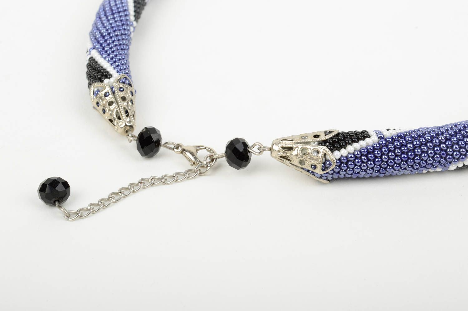 Handmade Ethno Kette Schmuck aus Rocailles Damen Collier lange Halskette grell foto 4