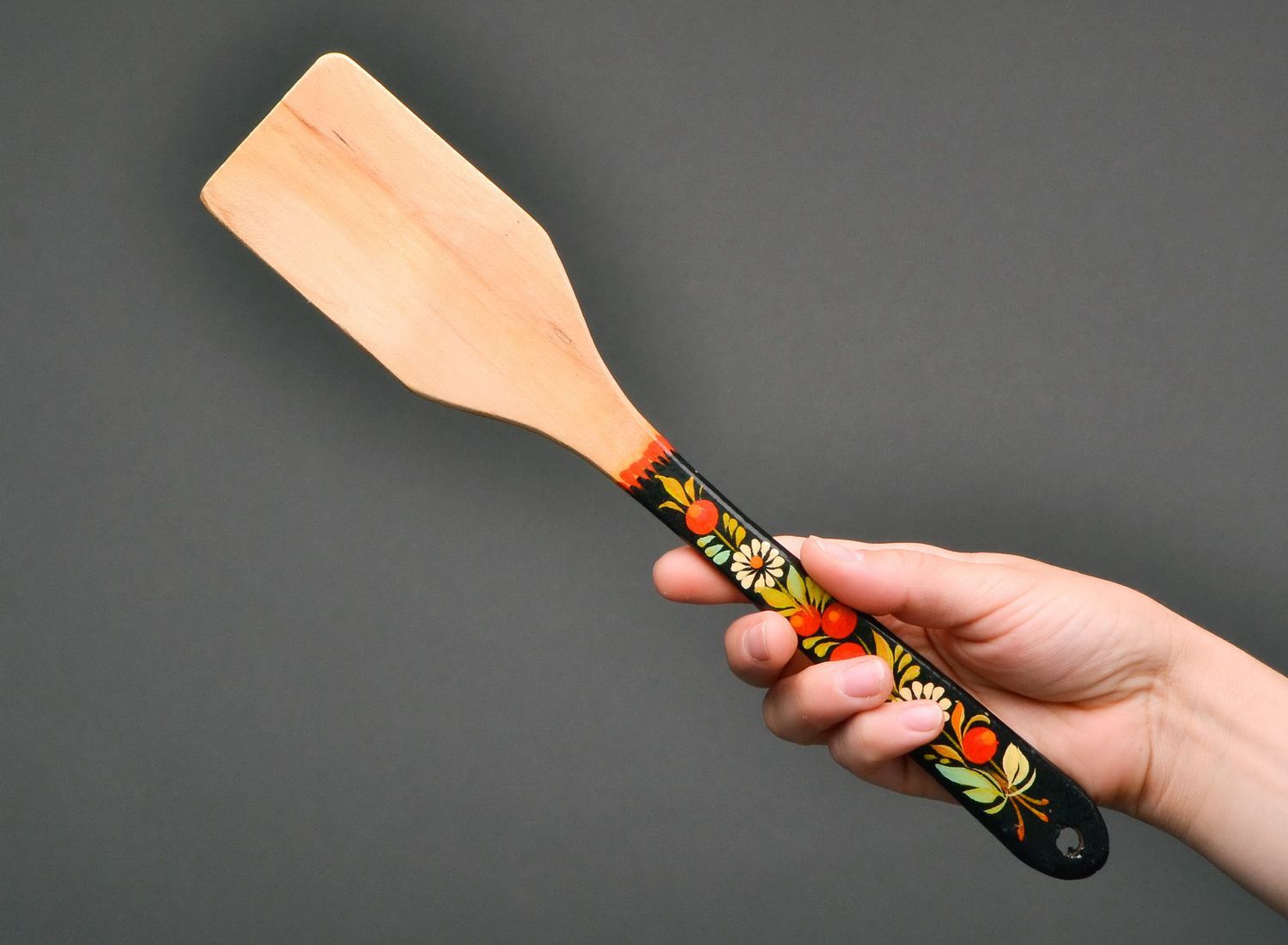 Wooden table spatula photo 5