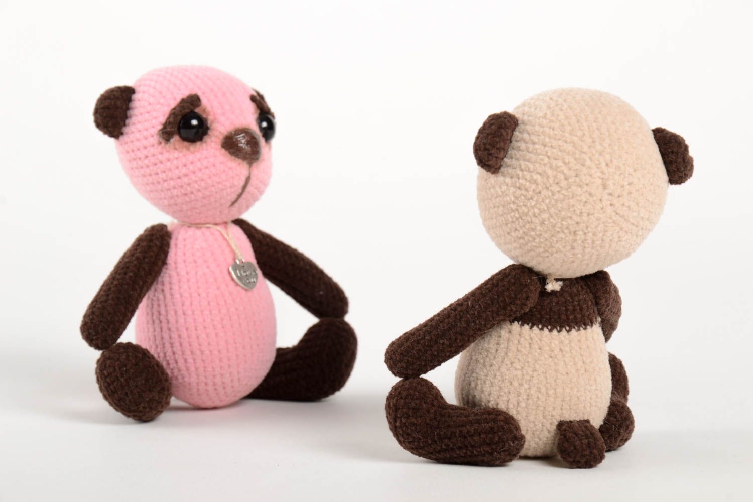 Handmade crocheted toys bear toys designer stuffed toys nursery decor ideas photo 4