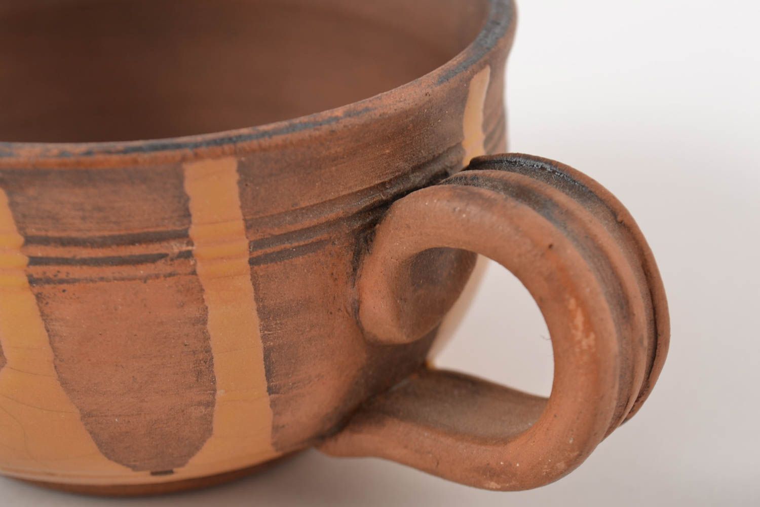 Tee Tasse Handarbeit Keramik Geschirr Küchen Zubehör originelles Geschenk grell foto 4