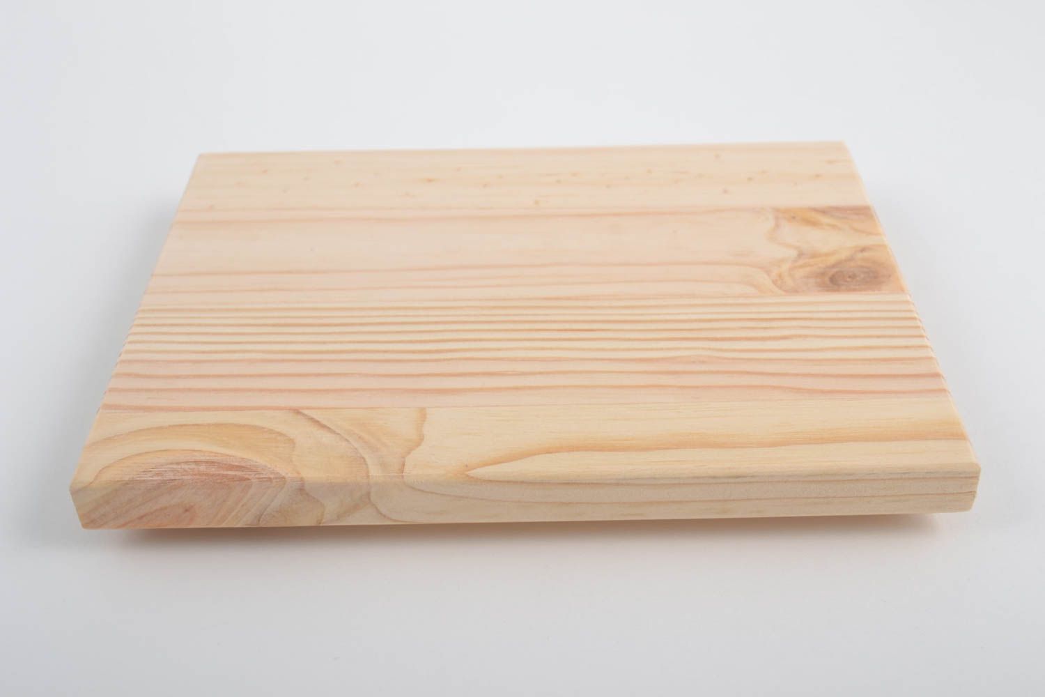 Petite plaque en bois brut clair rectangulaire faite main à décorer et peindre photo 4