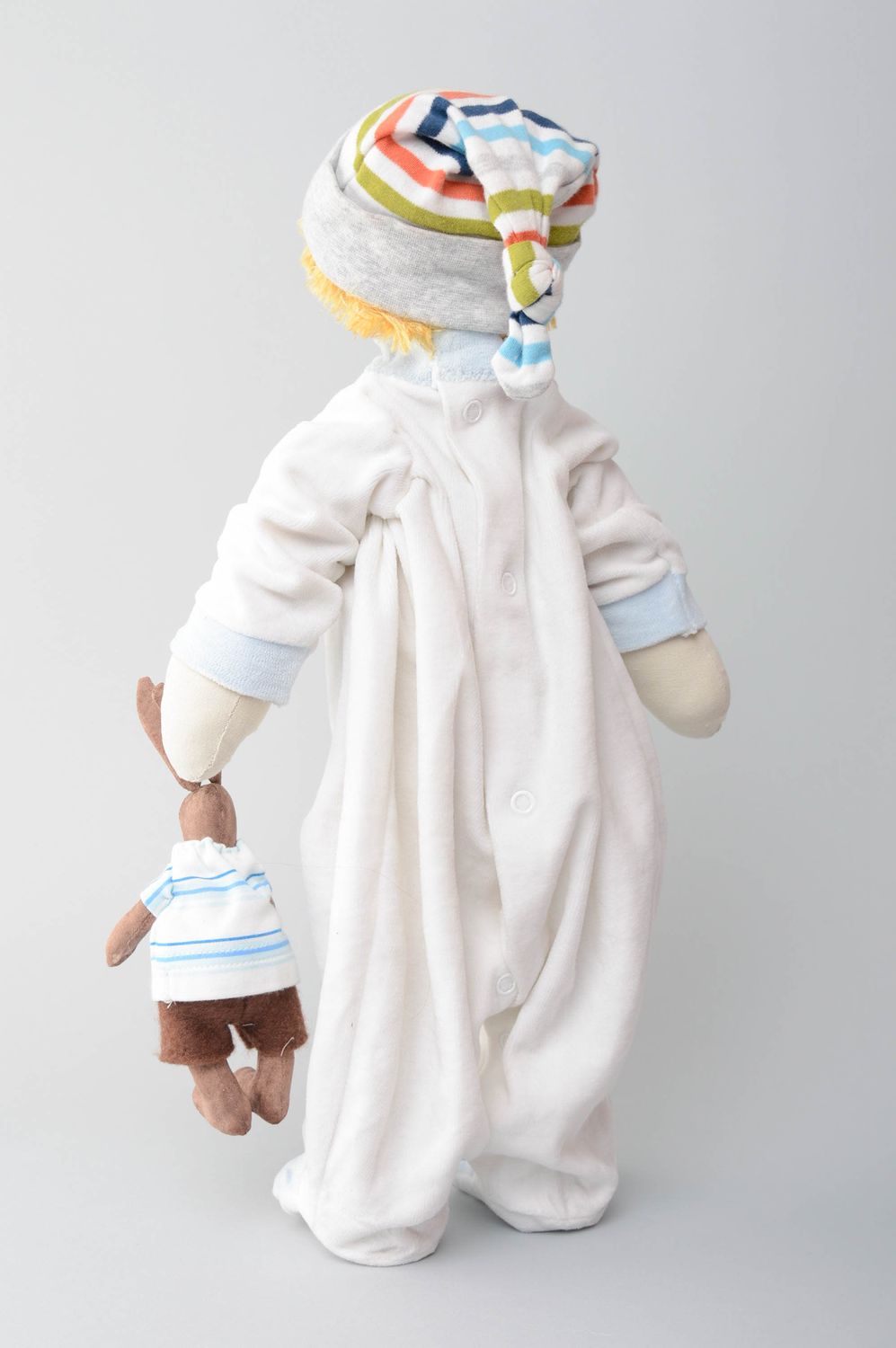 Handmade fabric doll Baby photo 3