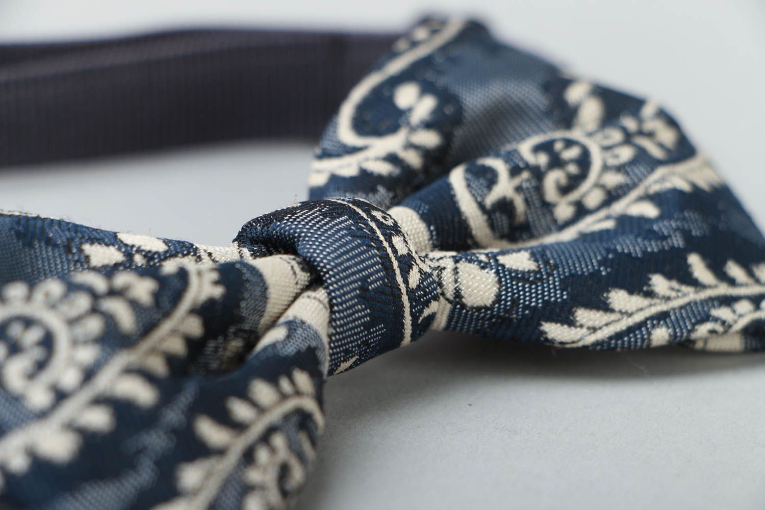 Оригинальный галстук-бабочка Синий  фото 3