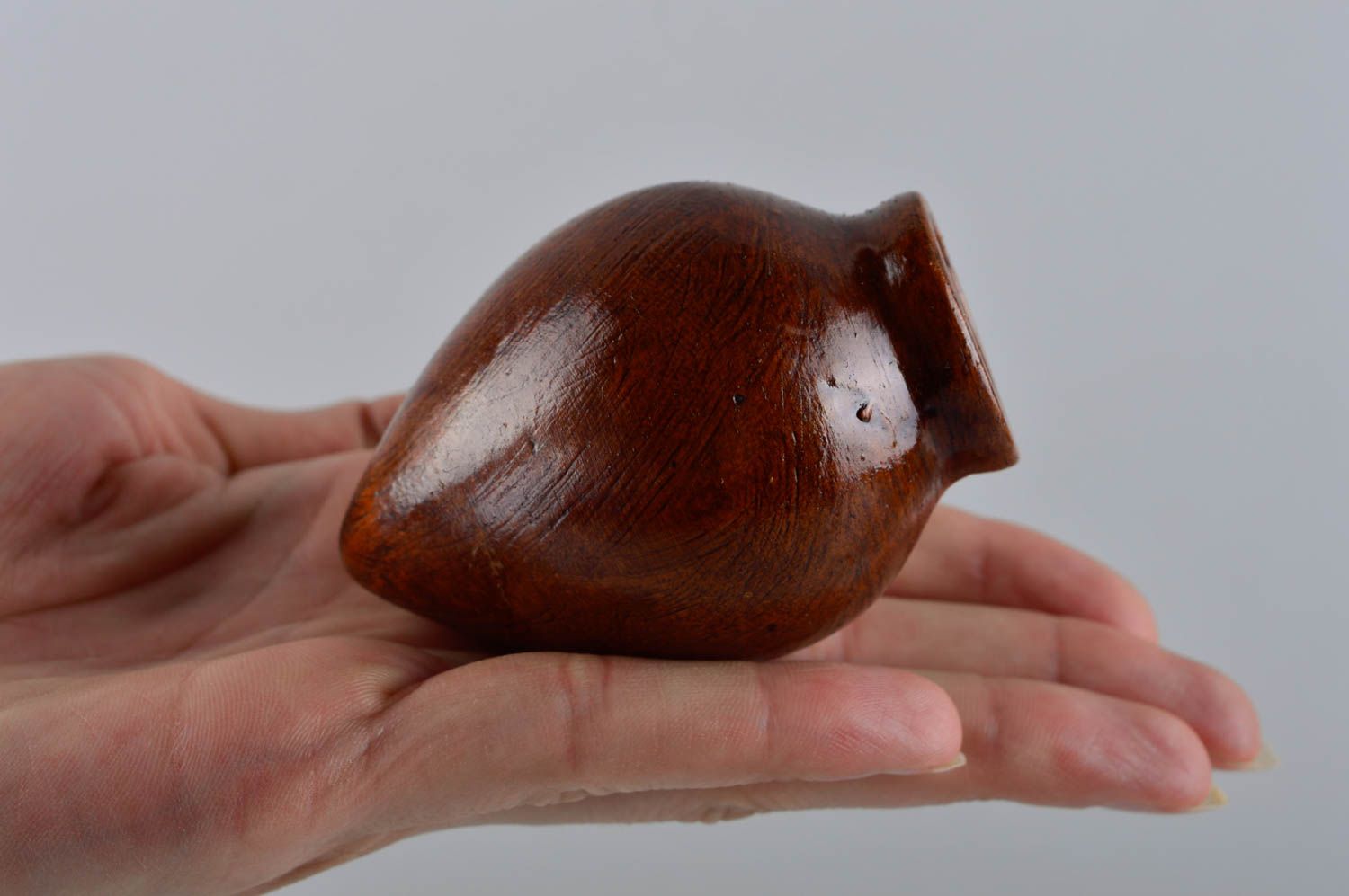 Handmade vessel decorative pottery wine glass designer tableware present for men photo 5