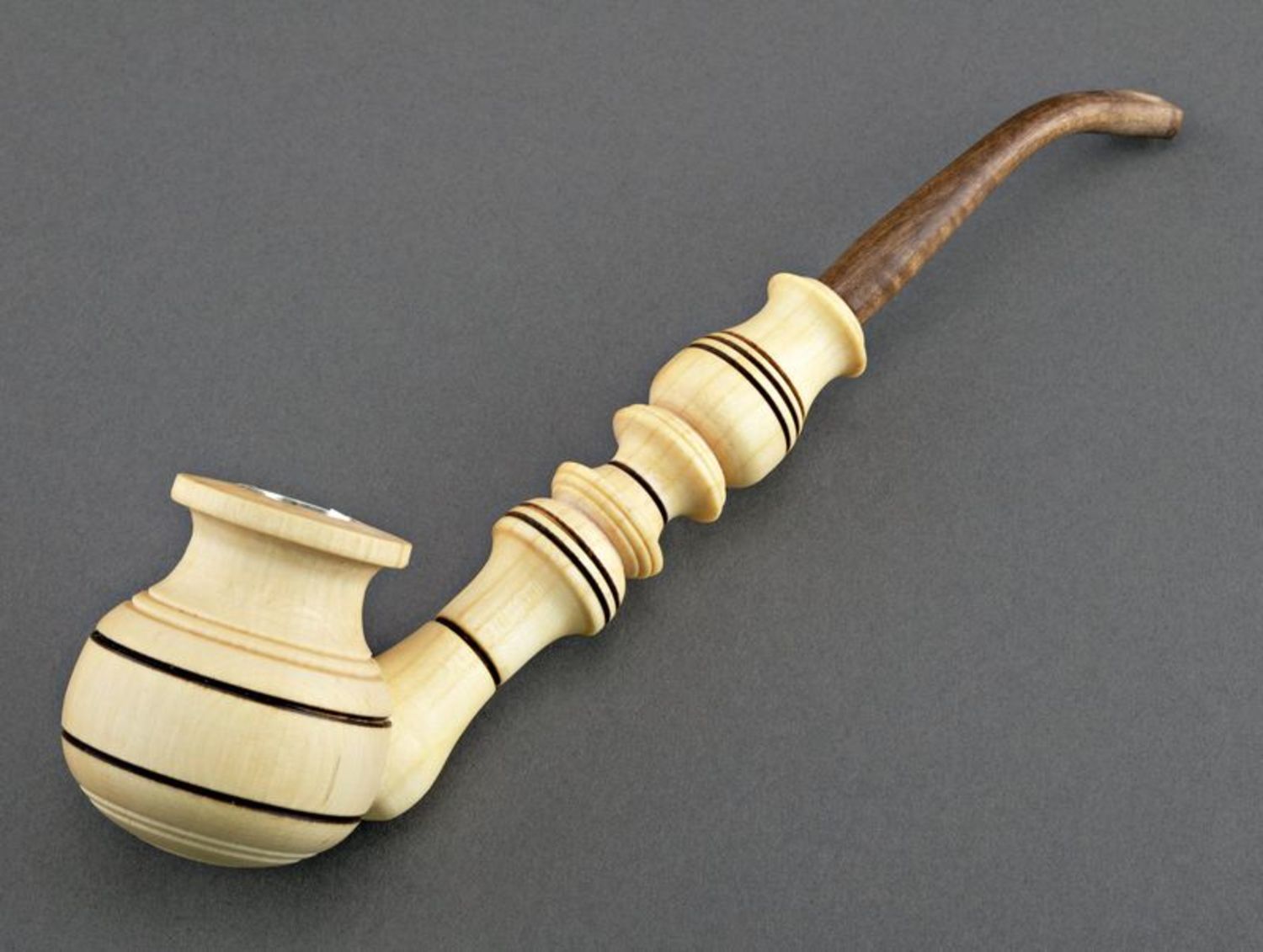 Wooden smoking pipe decorative use only photo 3