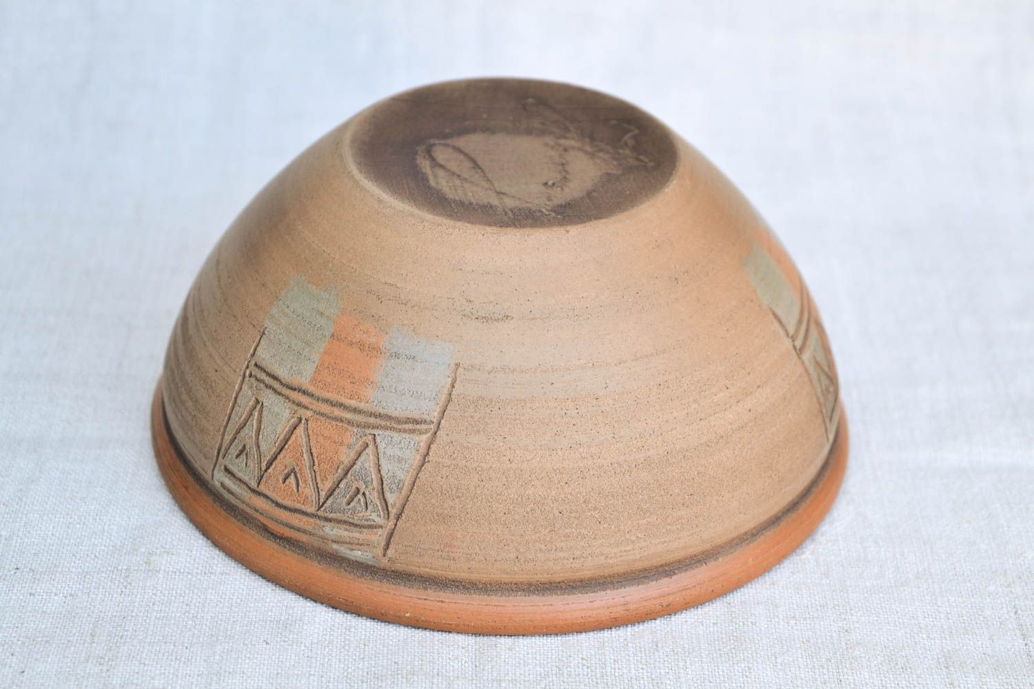 Cuenco de cerámica artesanal pintado utensilio de cocina regalo original foto 5