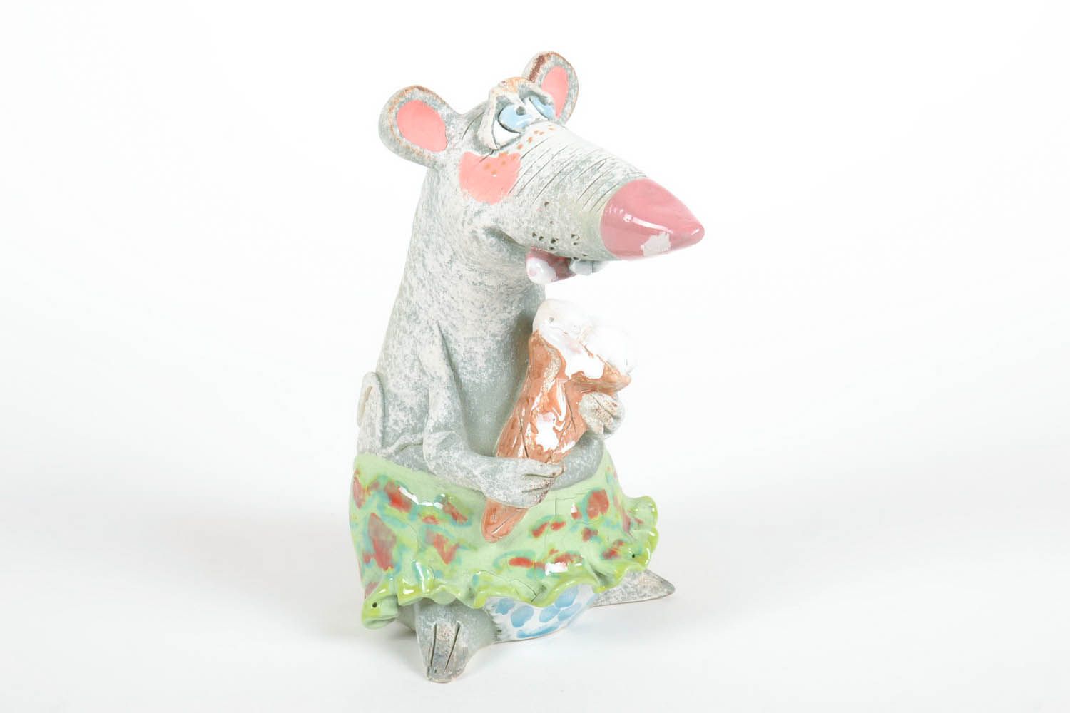Keramik Spardose Kleine Ratte foto 5