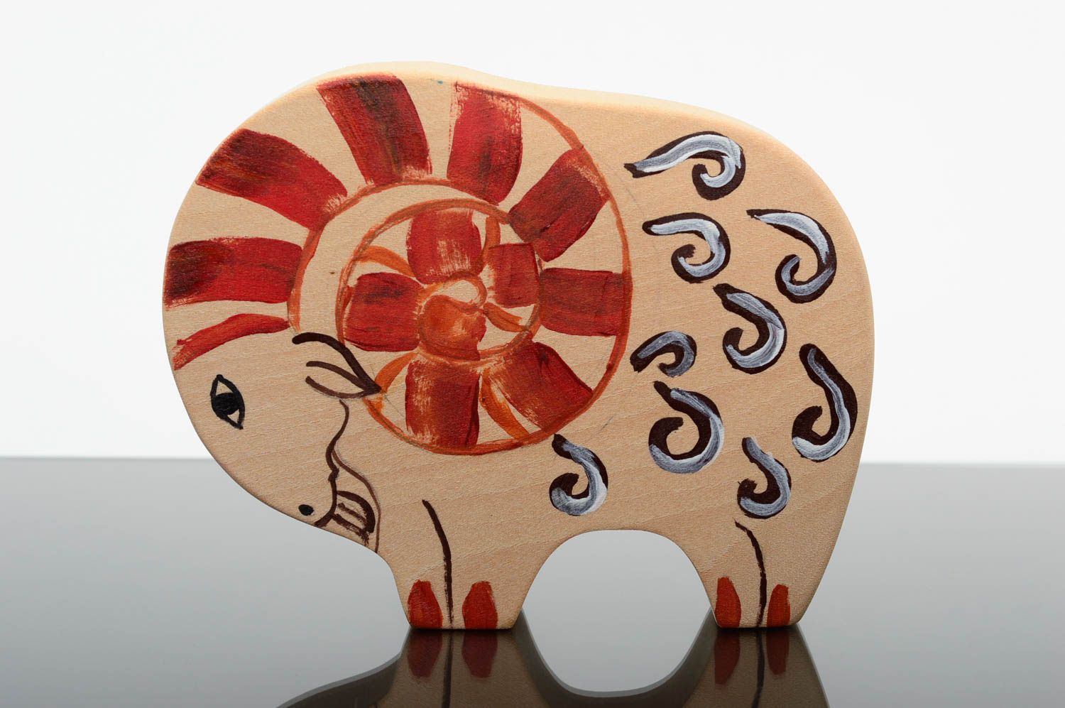 Handmade Schaf Spielzeug Geschenk für Kinder Holz Figur schön umweltfreudlich foto 1