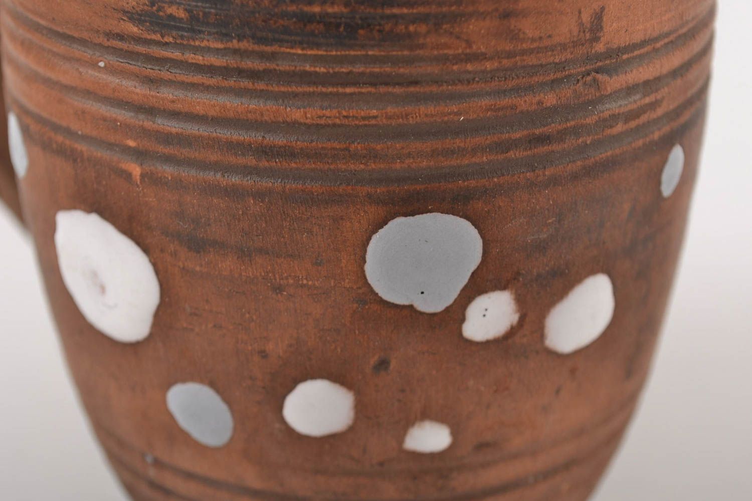 Taza de cerámica hecha a mano de barro regalo original utensilio de cocina  foto 2