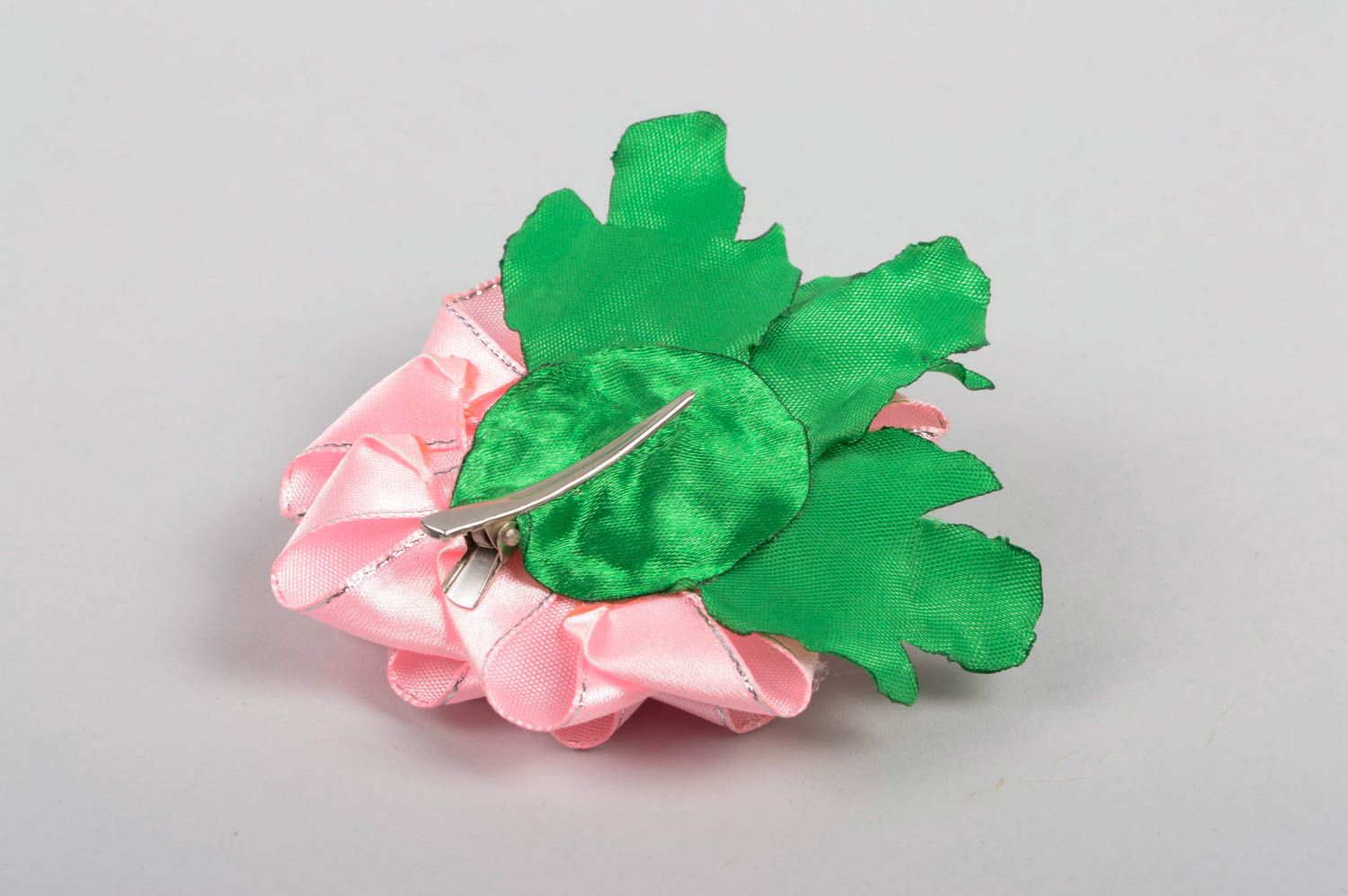 Handmade hair clip gift for girls unusual hair accessory flower hair clip photo 4