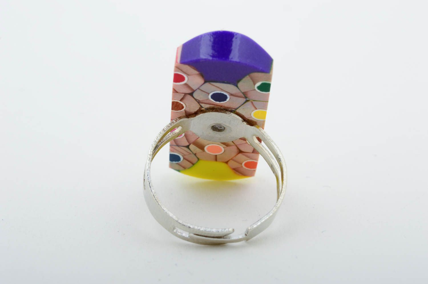 Handmade wooden ring handmade accessories wooden jewelry designer ring for girls photo 5