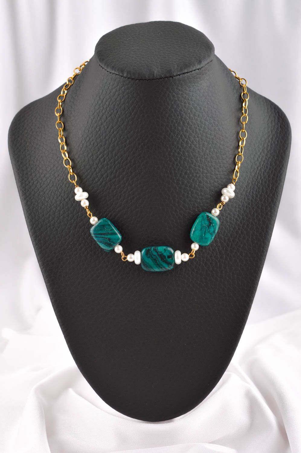 Handmade necklace stylish accessory designer jewelry present for women photo 1