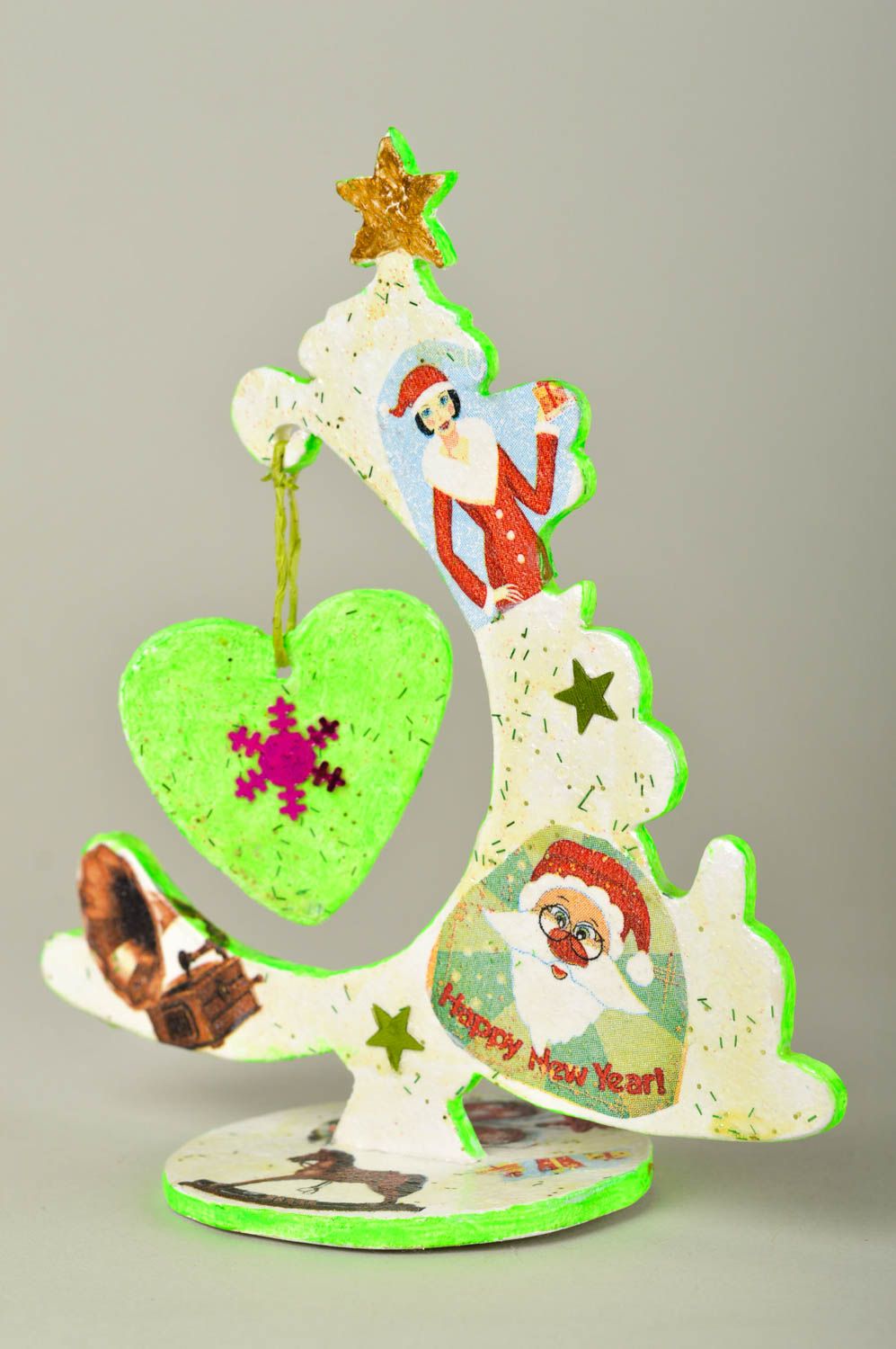 Handmade Christmas decoration unusual New Year tree toy designer accessory photo 5