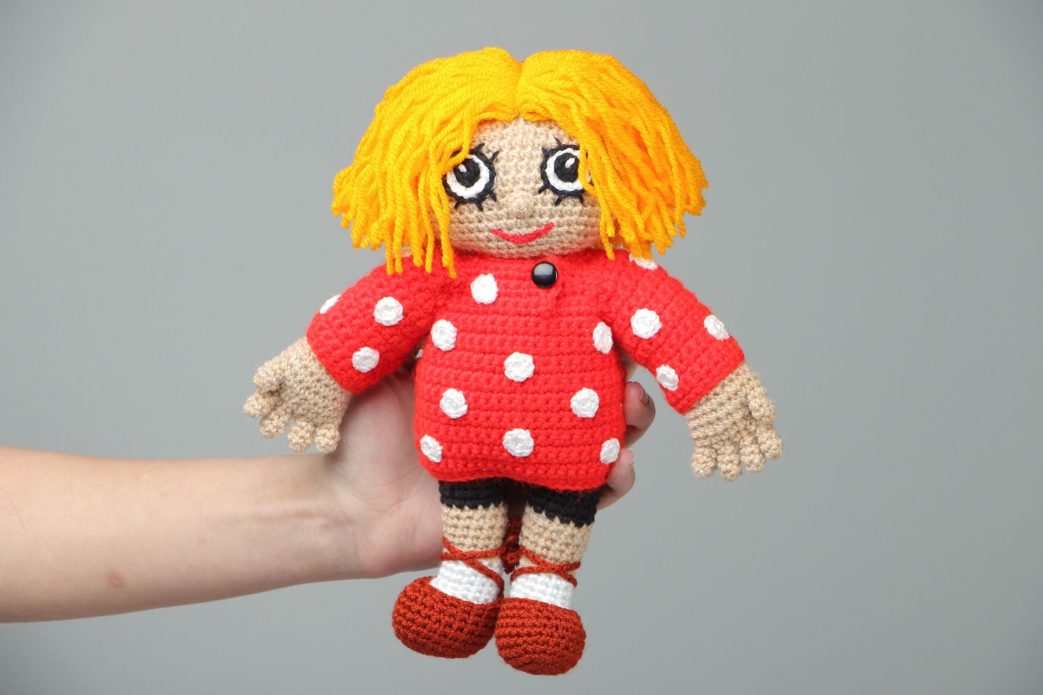 Soft crochet toy Brownie Kuzia photo 4