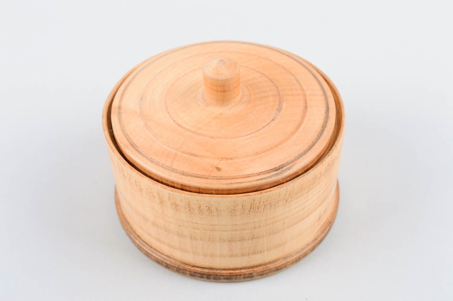 10 oz wooden decorative container with lid 0,34 lb photo 3