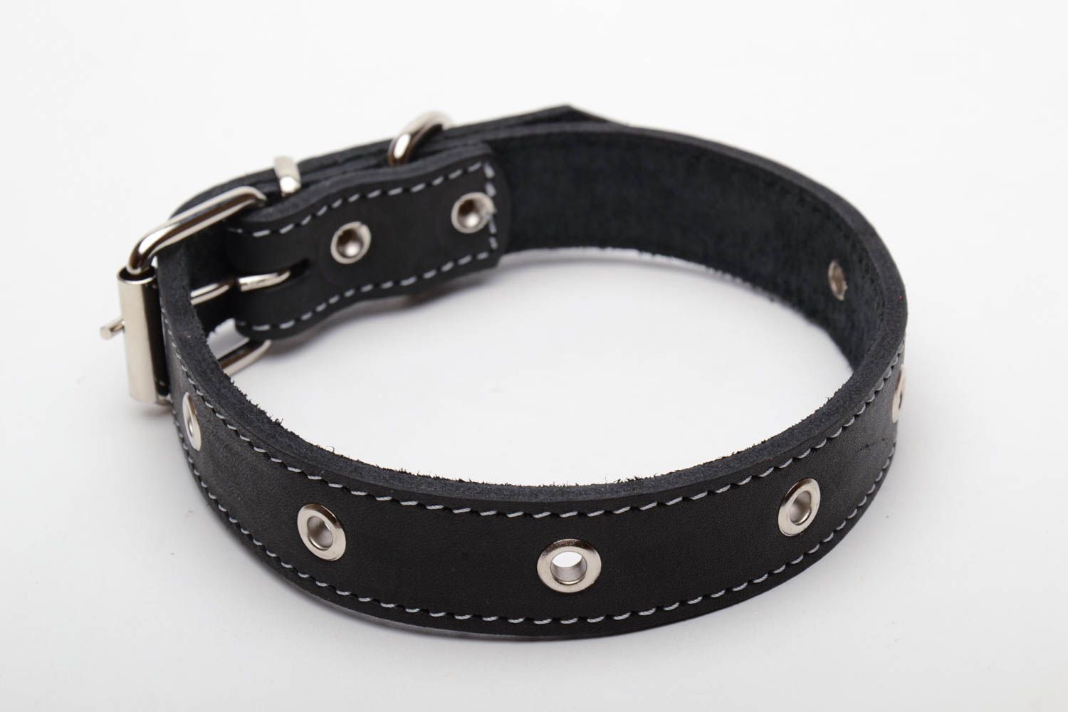 Schwarzes Halsband für Hund foto 4