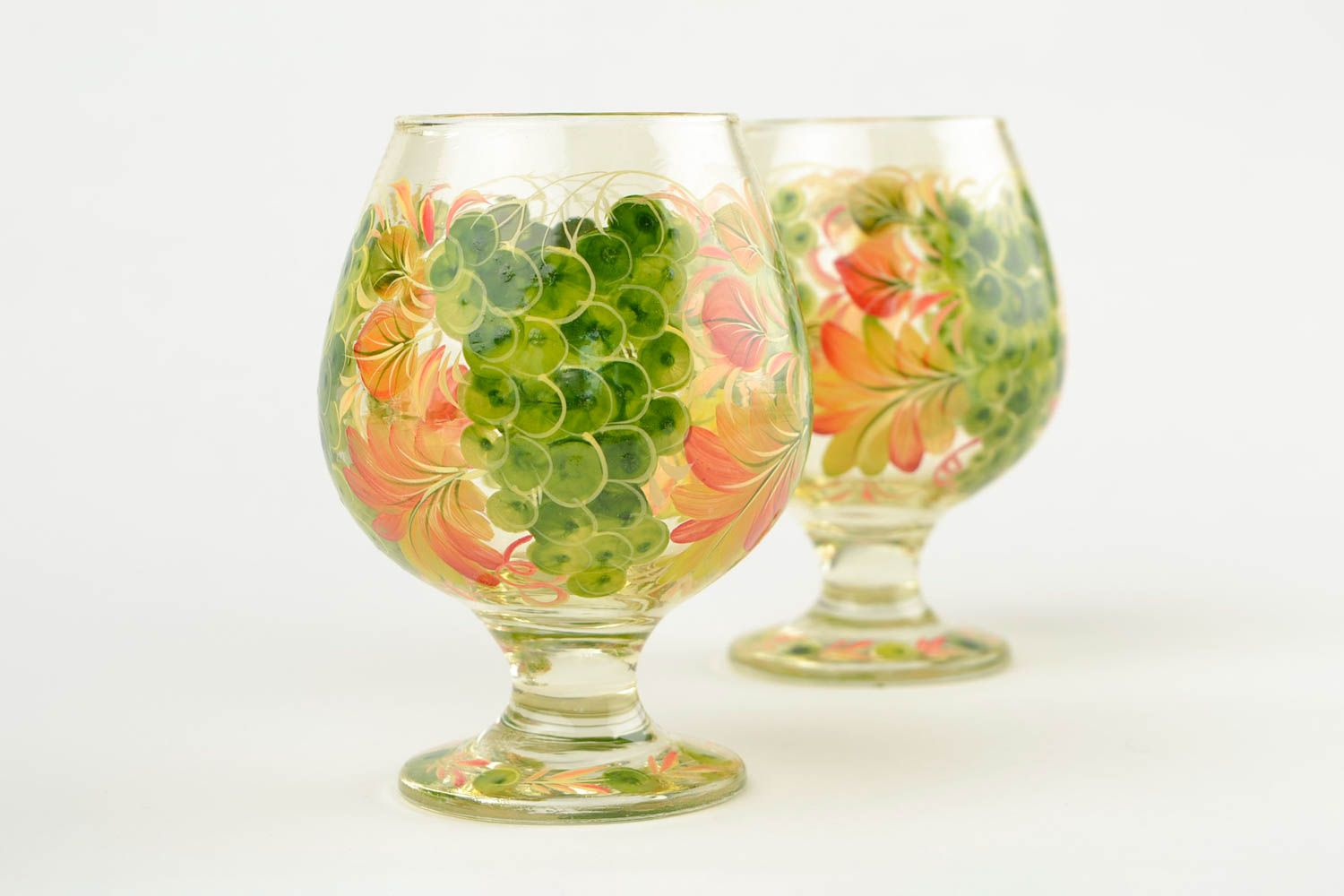 Copas para coñac hechas a mano decoración de interior copas de cristal decoradas foto 4