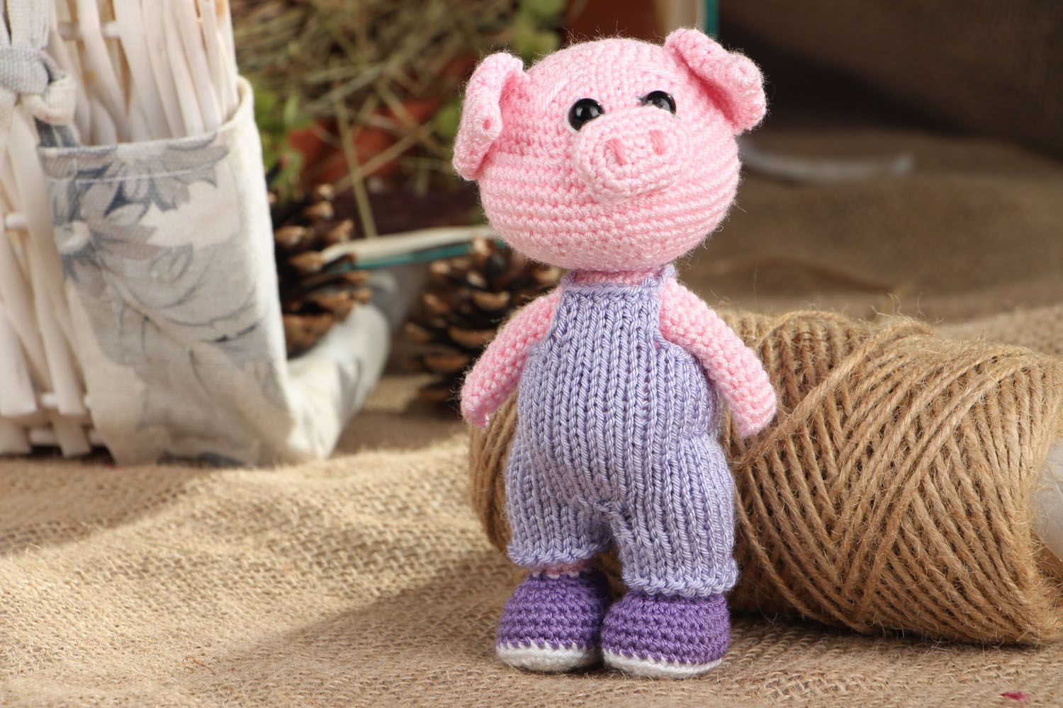 Crochet toy Pig photo 5