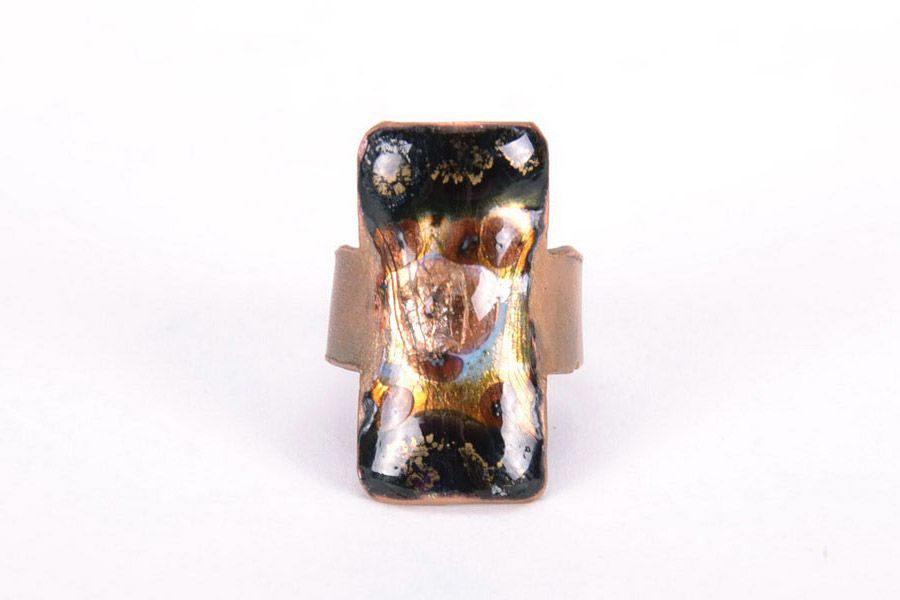 Massiver Ring aus Kupfer handmade foto 2