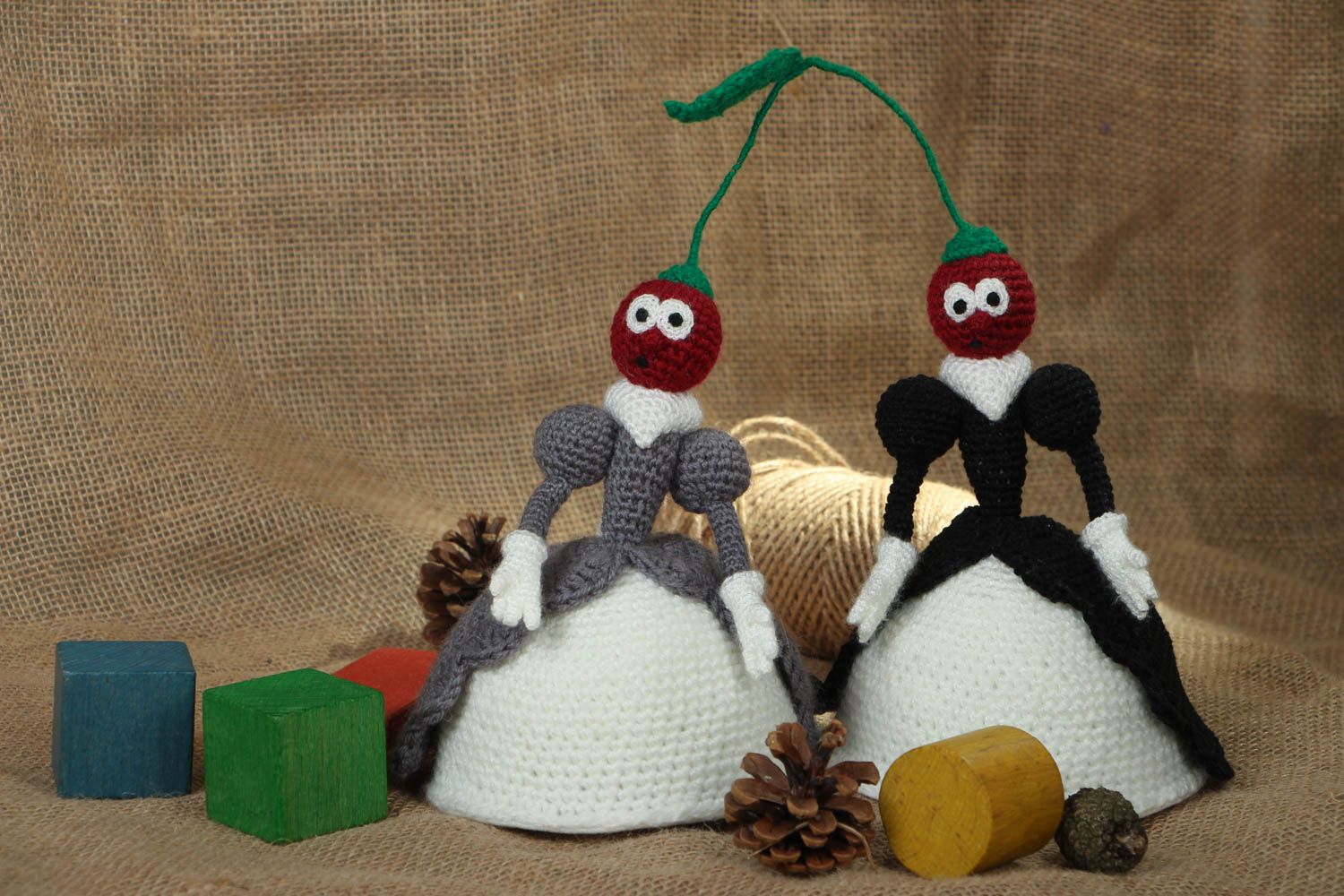 Soft crochet toy Cherries photo 5