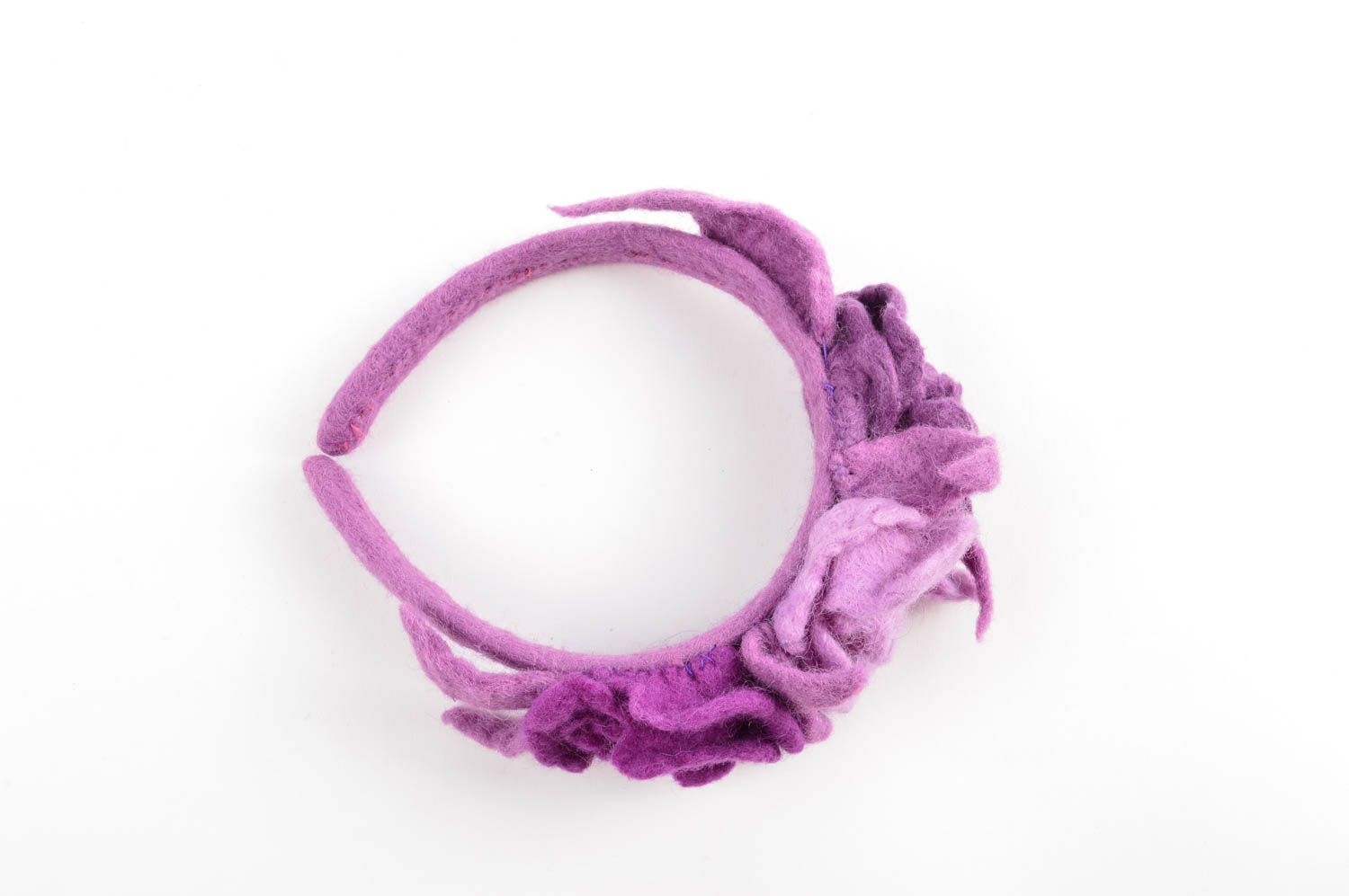 Corona para el pelo violeta accesorio para el cabello artesanal regalo original foto 3
