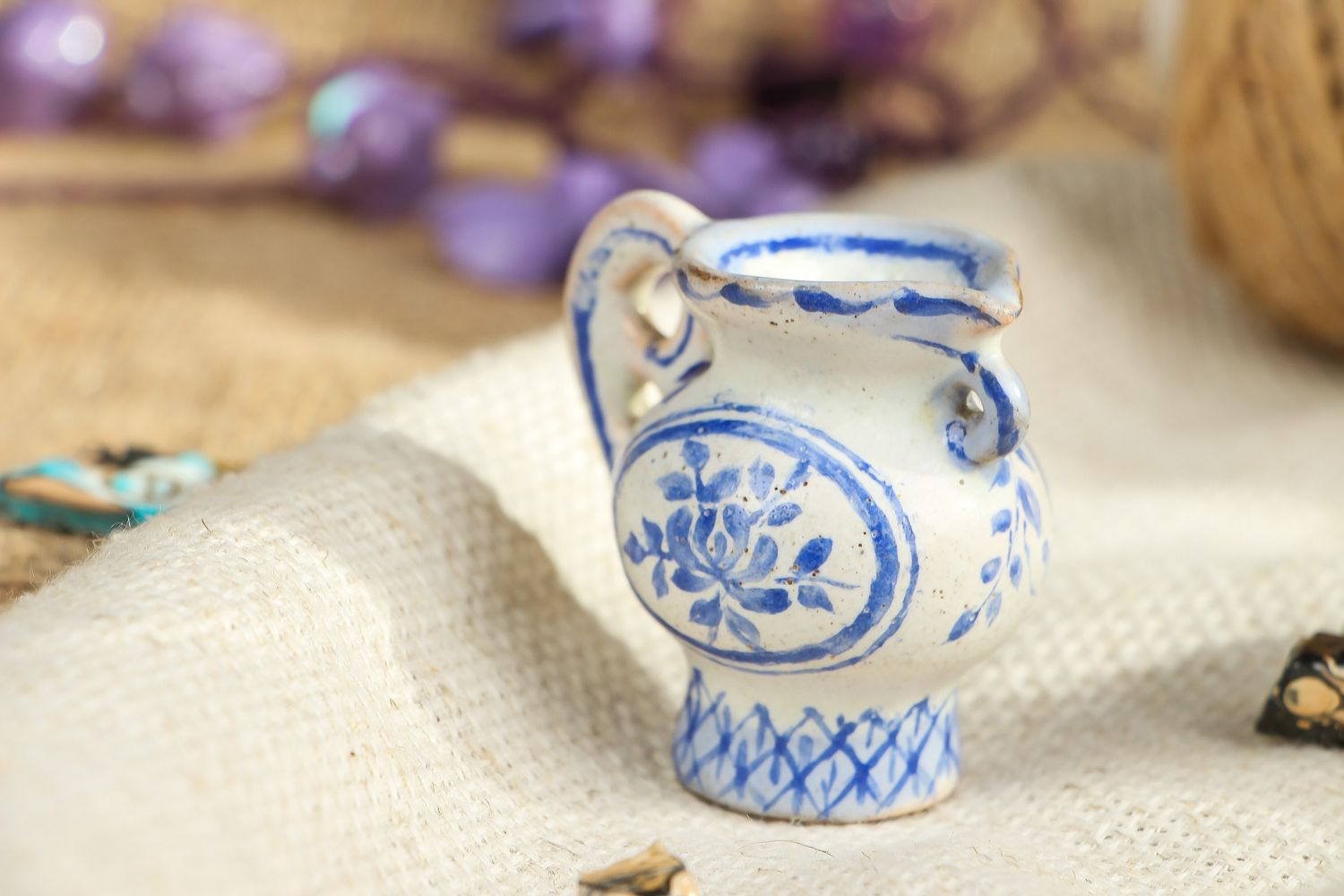 Vase cruche en céramique fait main photo 4