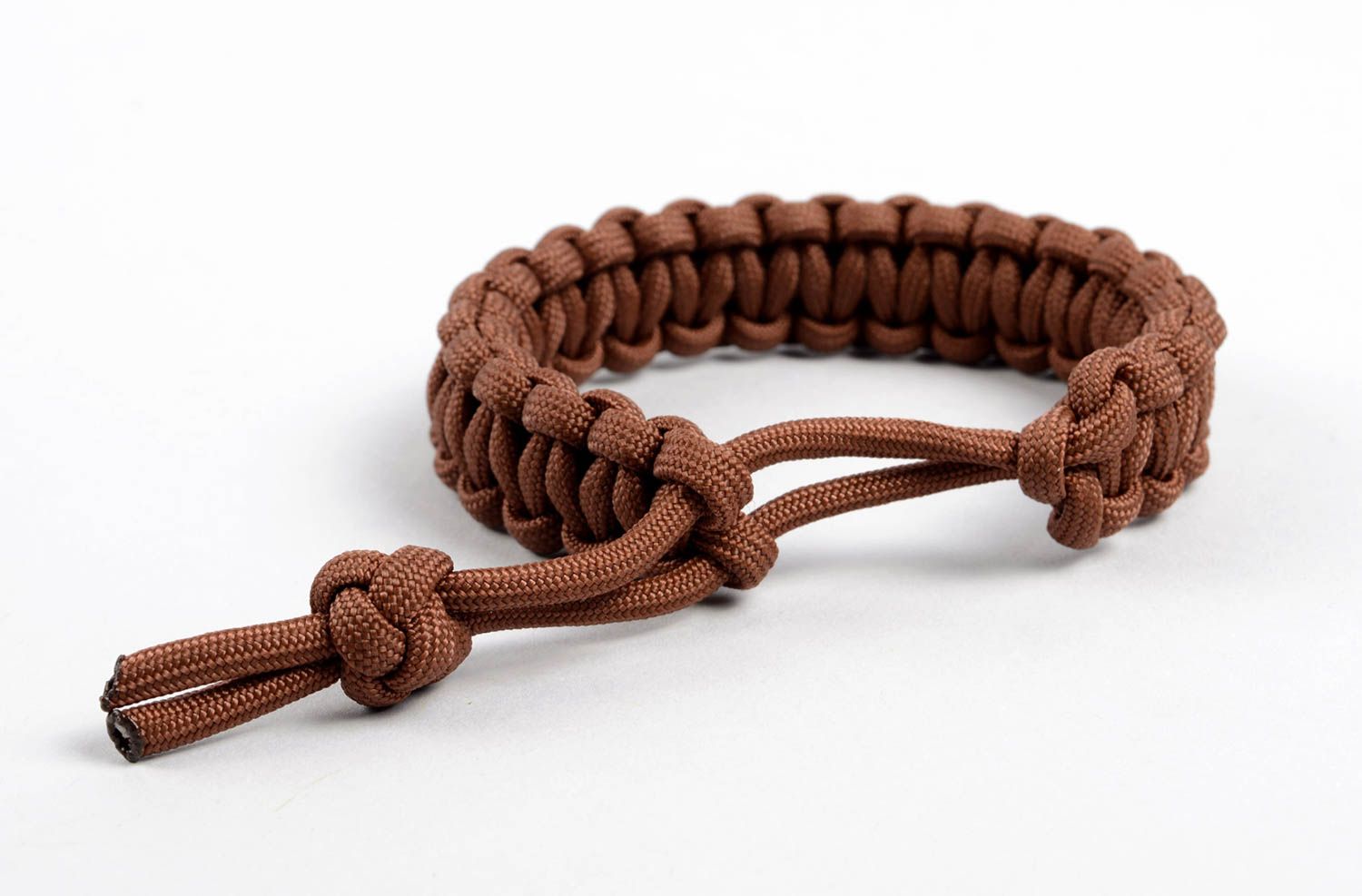 Unusual handmade wrist bracelet woven cord bracelet textile jewelry designs photo 2