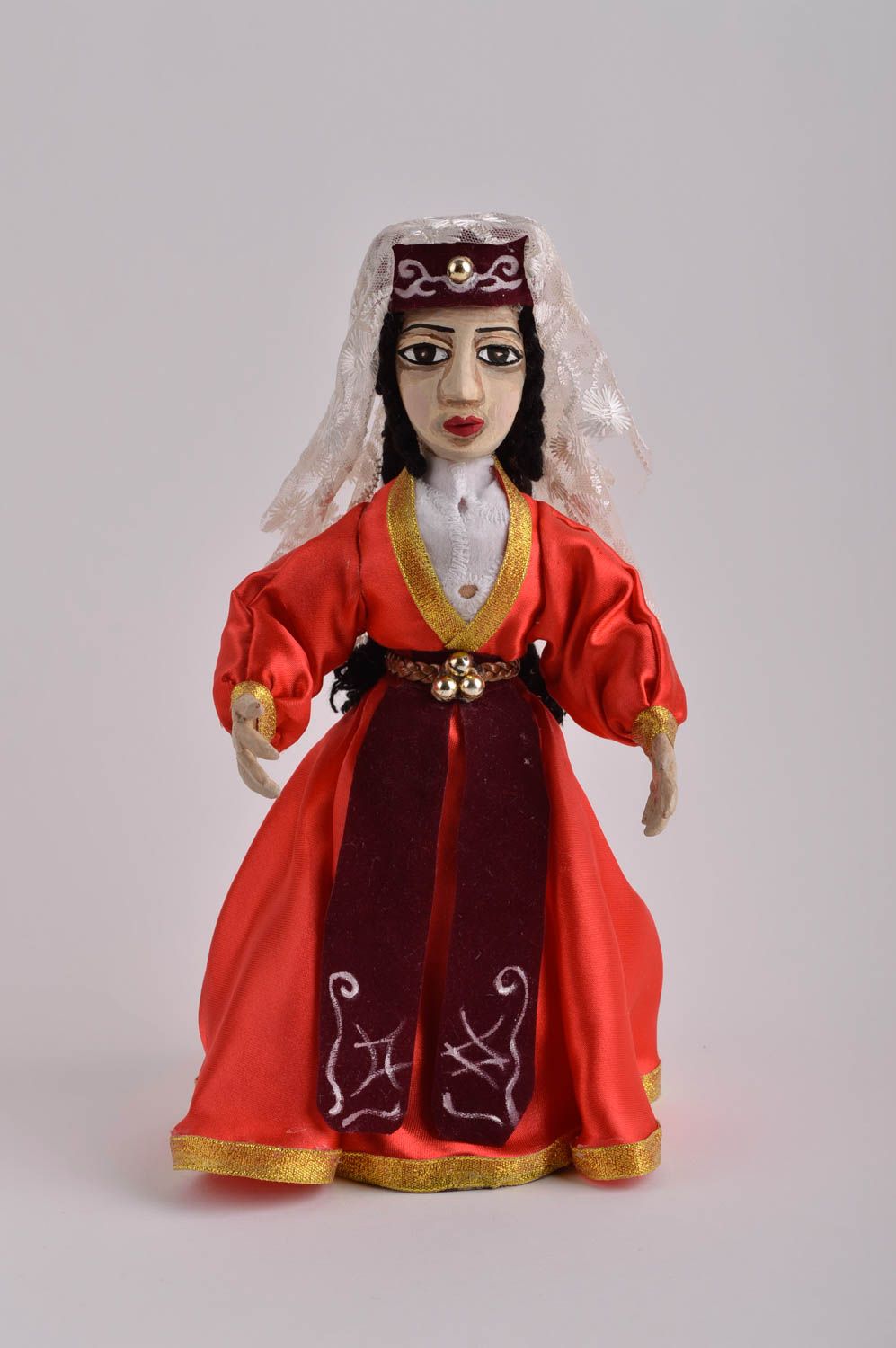 Poupée décorative fait main Jouet pour enfant Femme en robe Déco maison photo 2