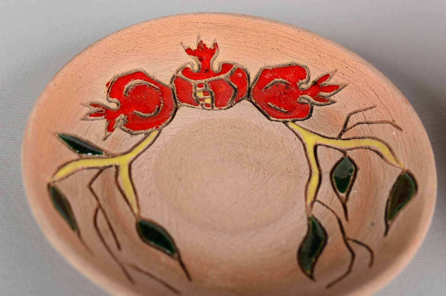 Кофейные чашки ручной работы кофейная посуда 6 штук глиняные чашки с росписью фото 3