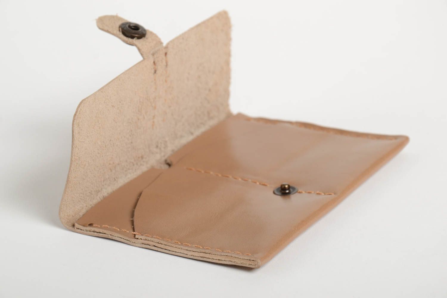 Handmade leather business card holder stylish make accessory designer present photo 2