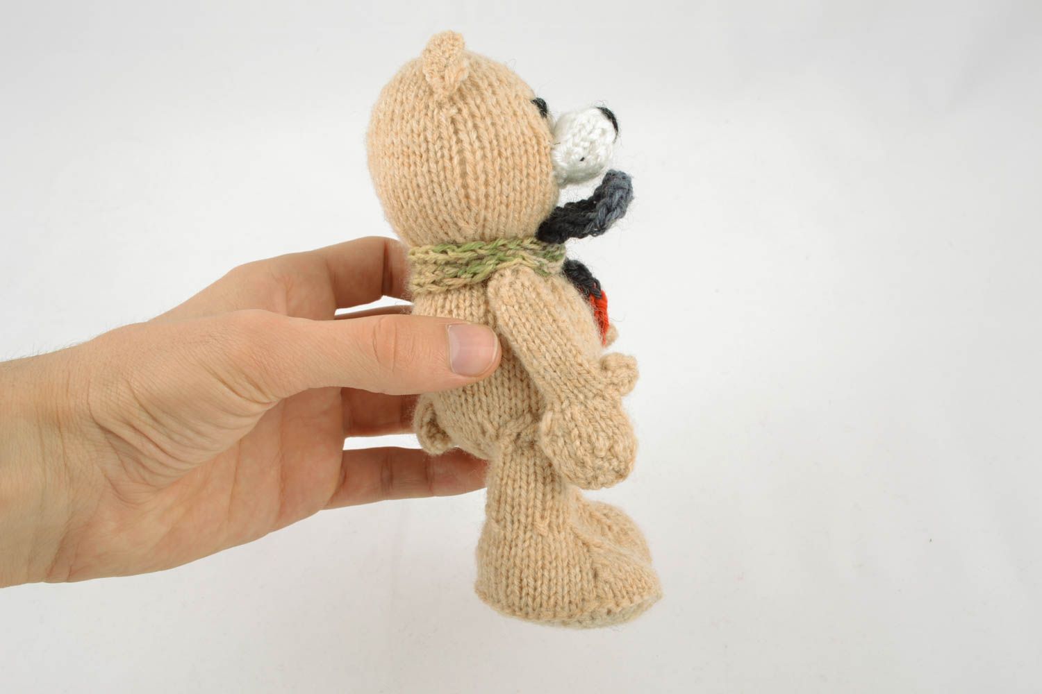 Giocattolo a maglia fatto a mano pupazzo morbido orsetto carino da bambini
 foto 4