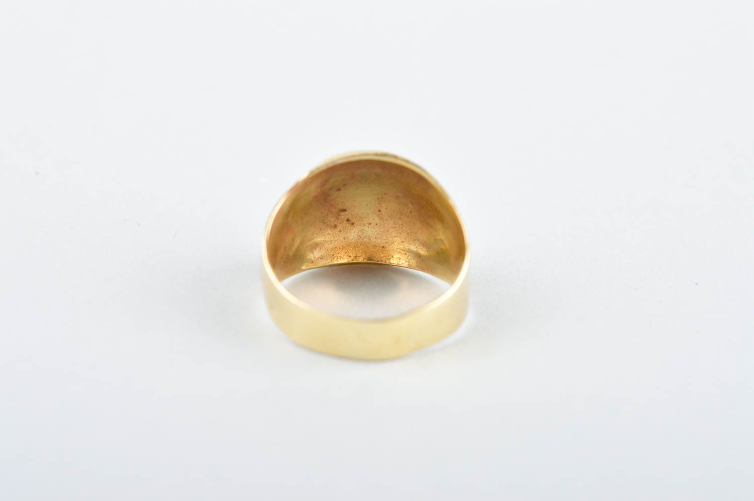 Exklusiver Ring handmade Messing Schmuck stilvolles Geschenk für Frau originell foto 4