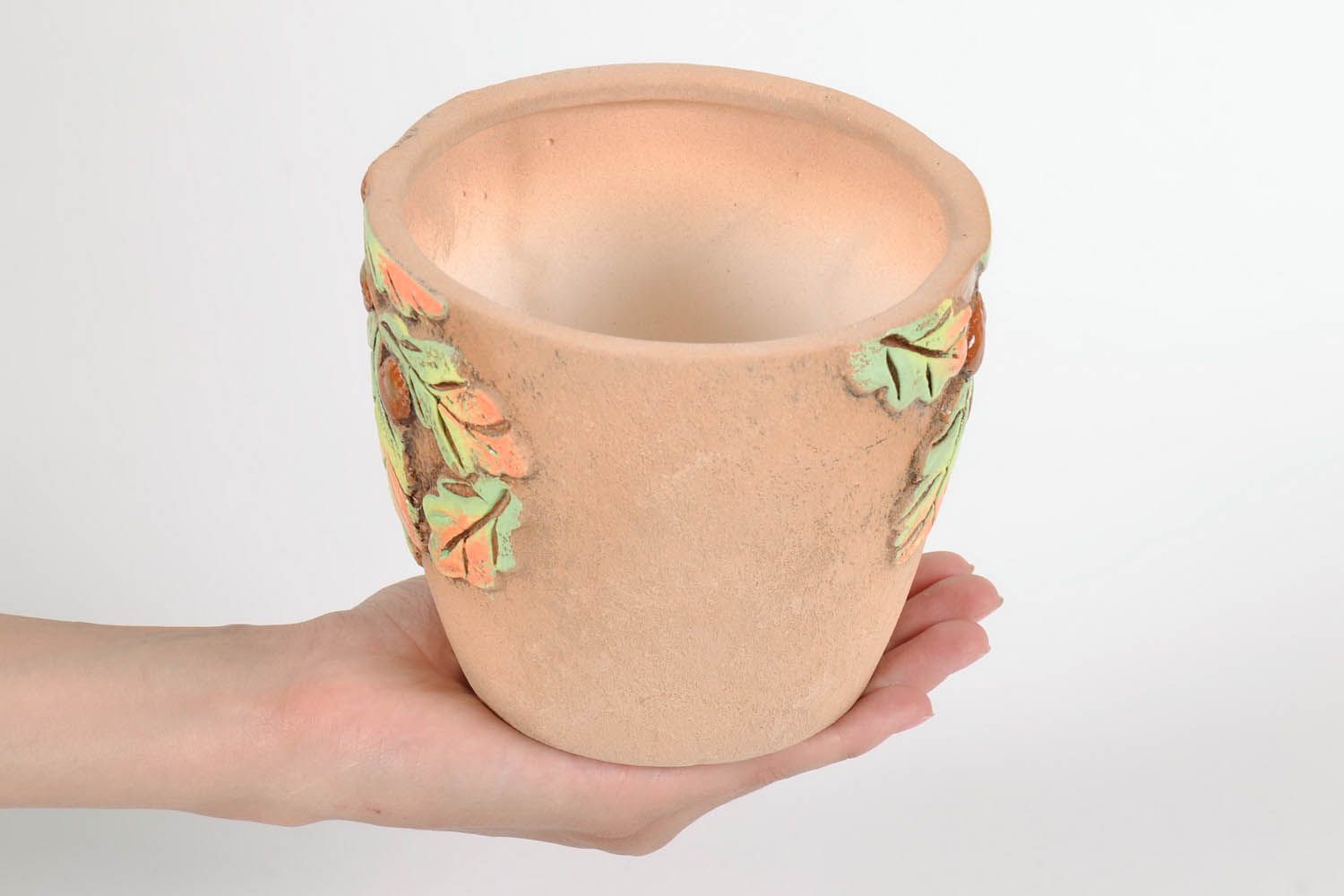 Pot de fleurs en céramique fait main photo 5