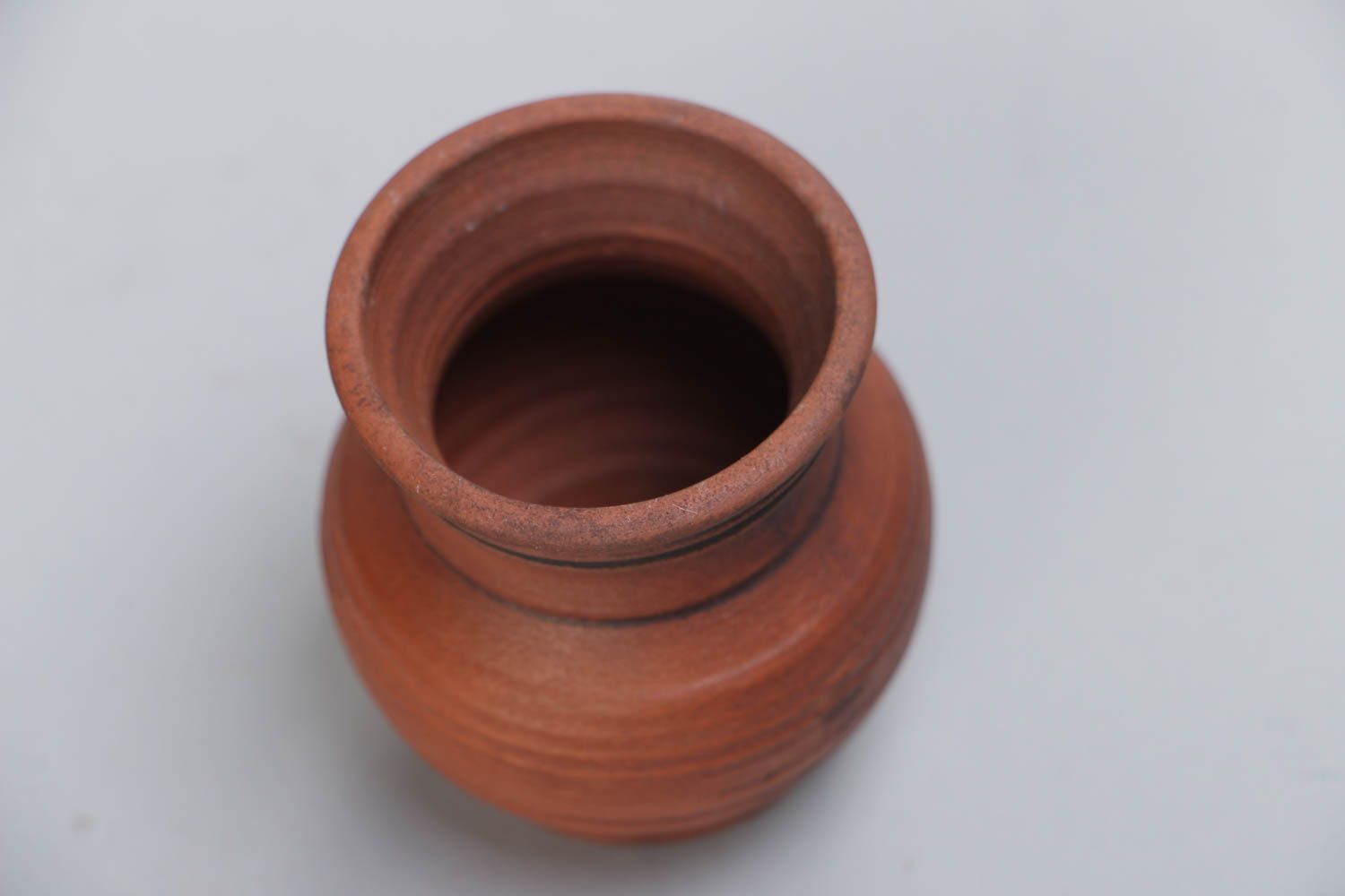 10 oz ceramic creamer jug in terracotta color 0,13 lb photo 3