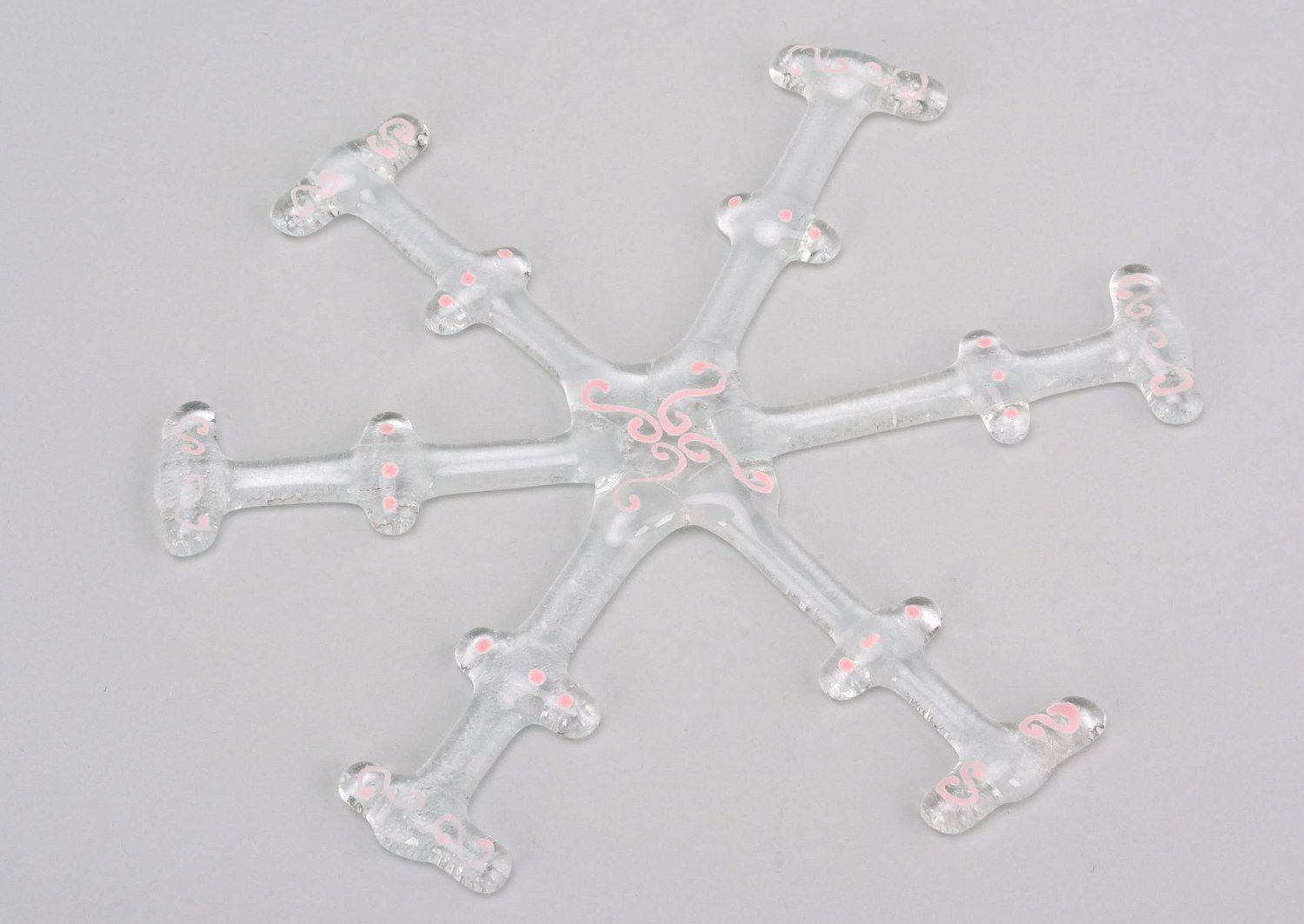 New Year's decoration Snowflake with pattern photo 3