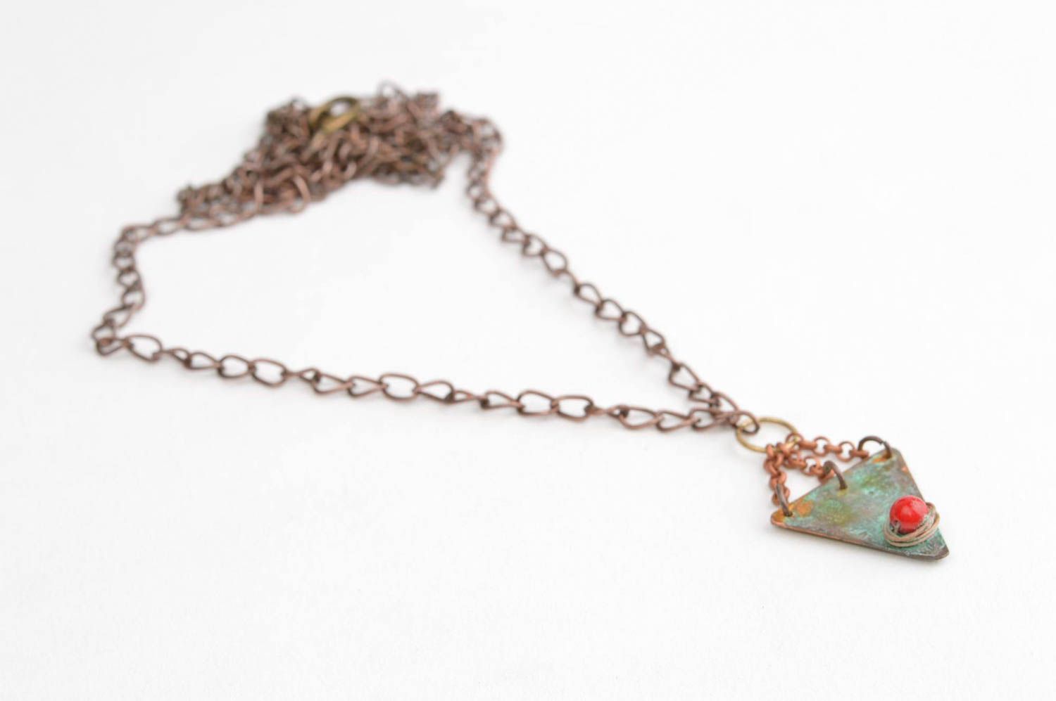 Handmade pendant designer accessory neck pendant copper jewelry gift ideas photo 3
