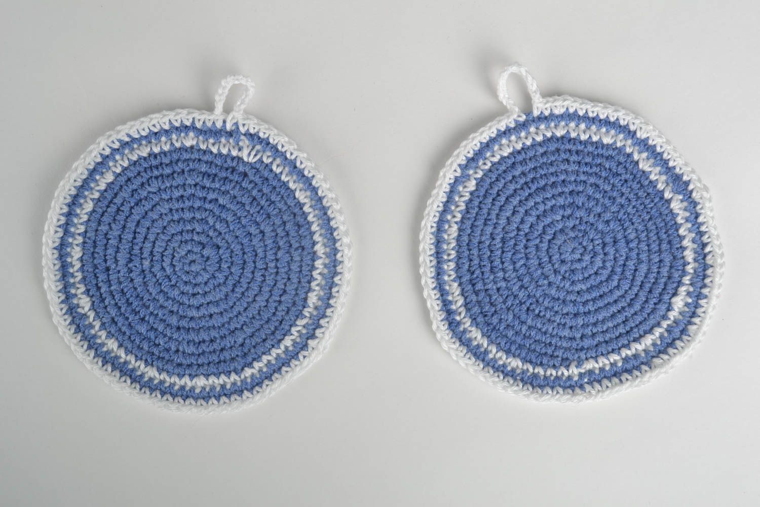 Beautiful handmade crochey coaster hot pads 2 pieces kitchen design photo 2