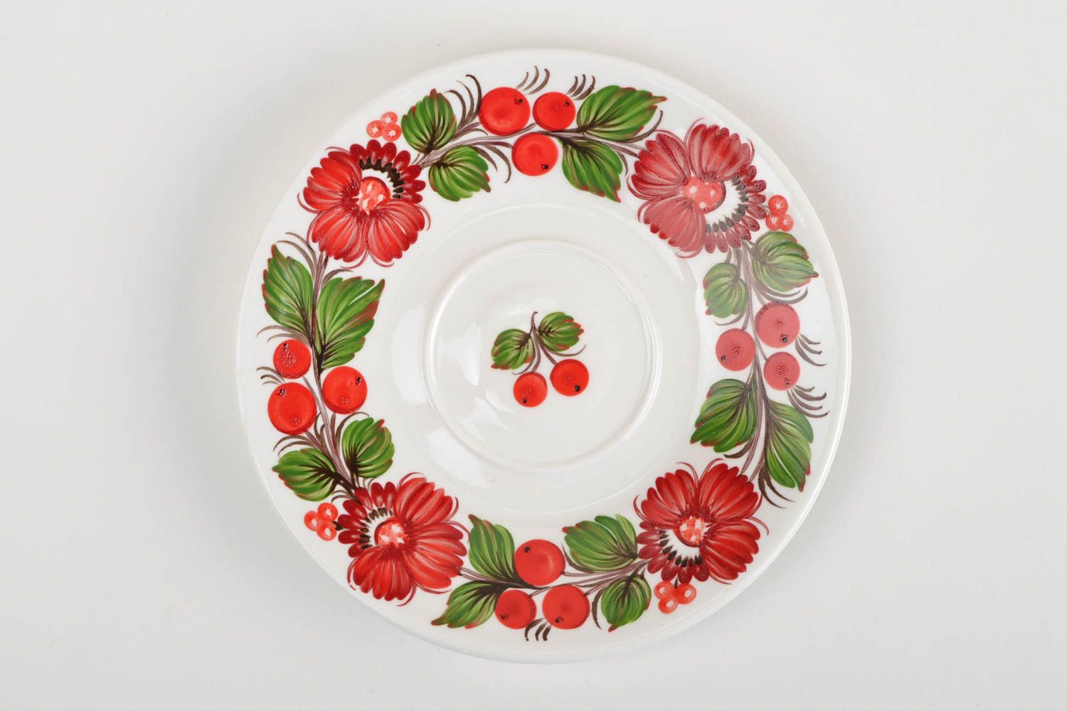 Beautiful homemade porcelain saucer ceramic plate ceramic tableware ideas photo 3