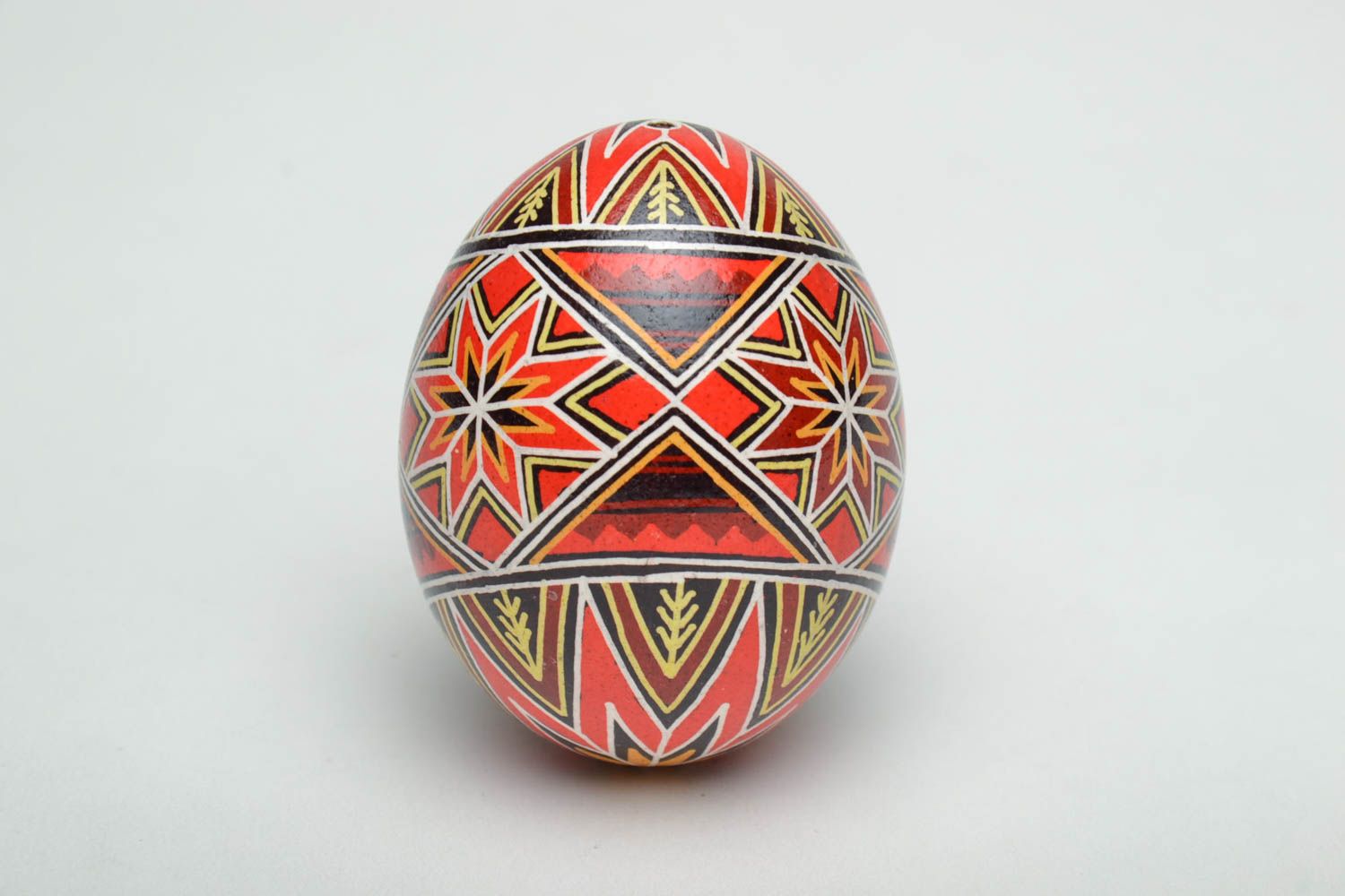 Handmade ethnic egg with painting photo 3