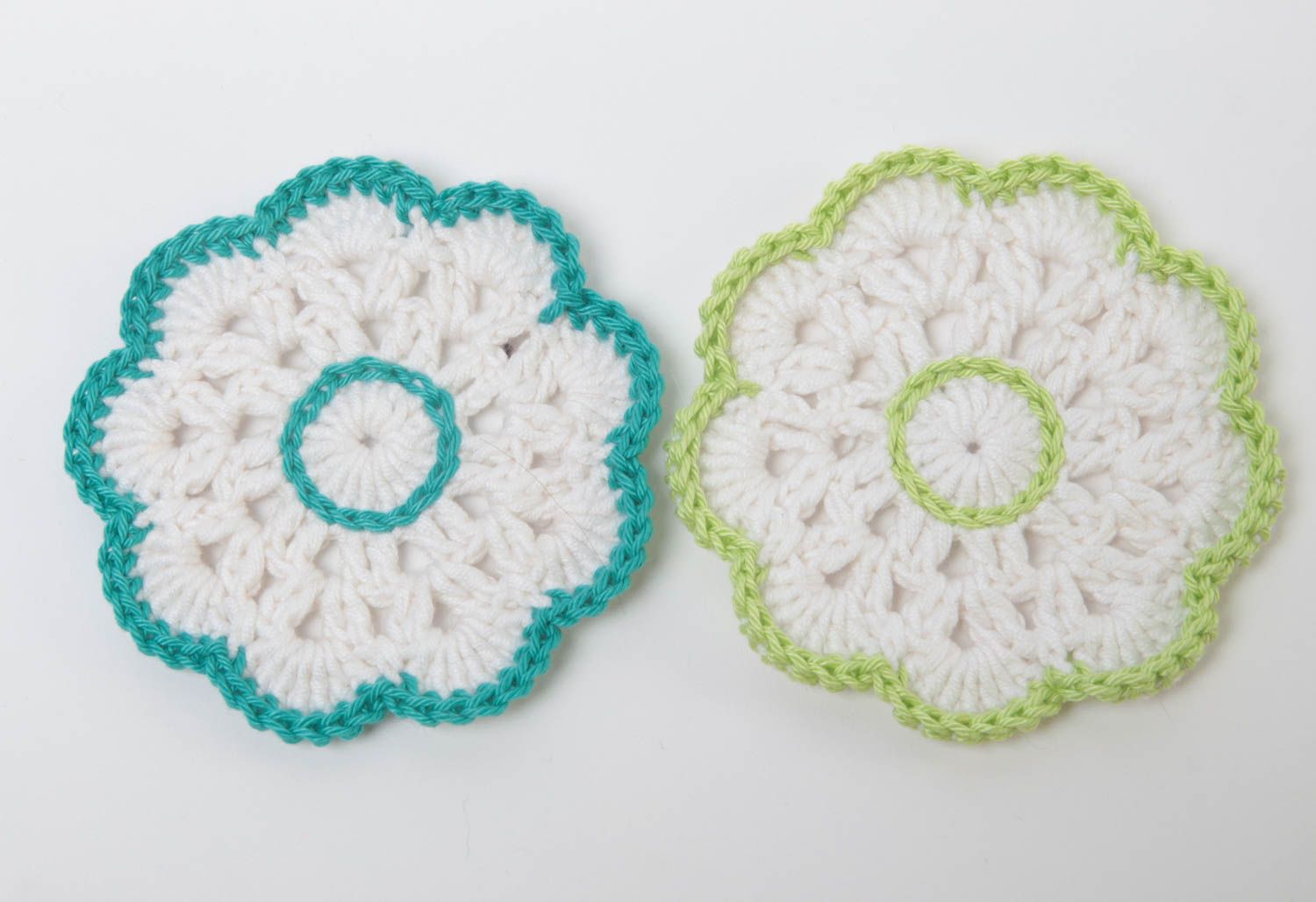 Handmade coasters designer coasters kitchen decor crocheted coasters gift ideas photo 1