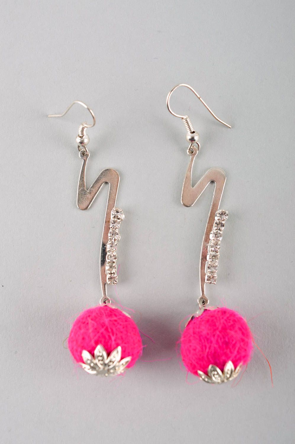 Metall Ohrringe ausgefallener Ohrschmuck handmade Ohrringe Ohrringe für Damen foto 3