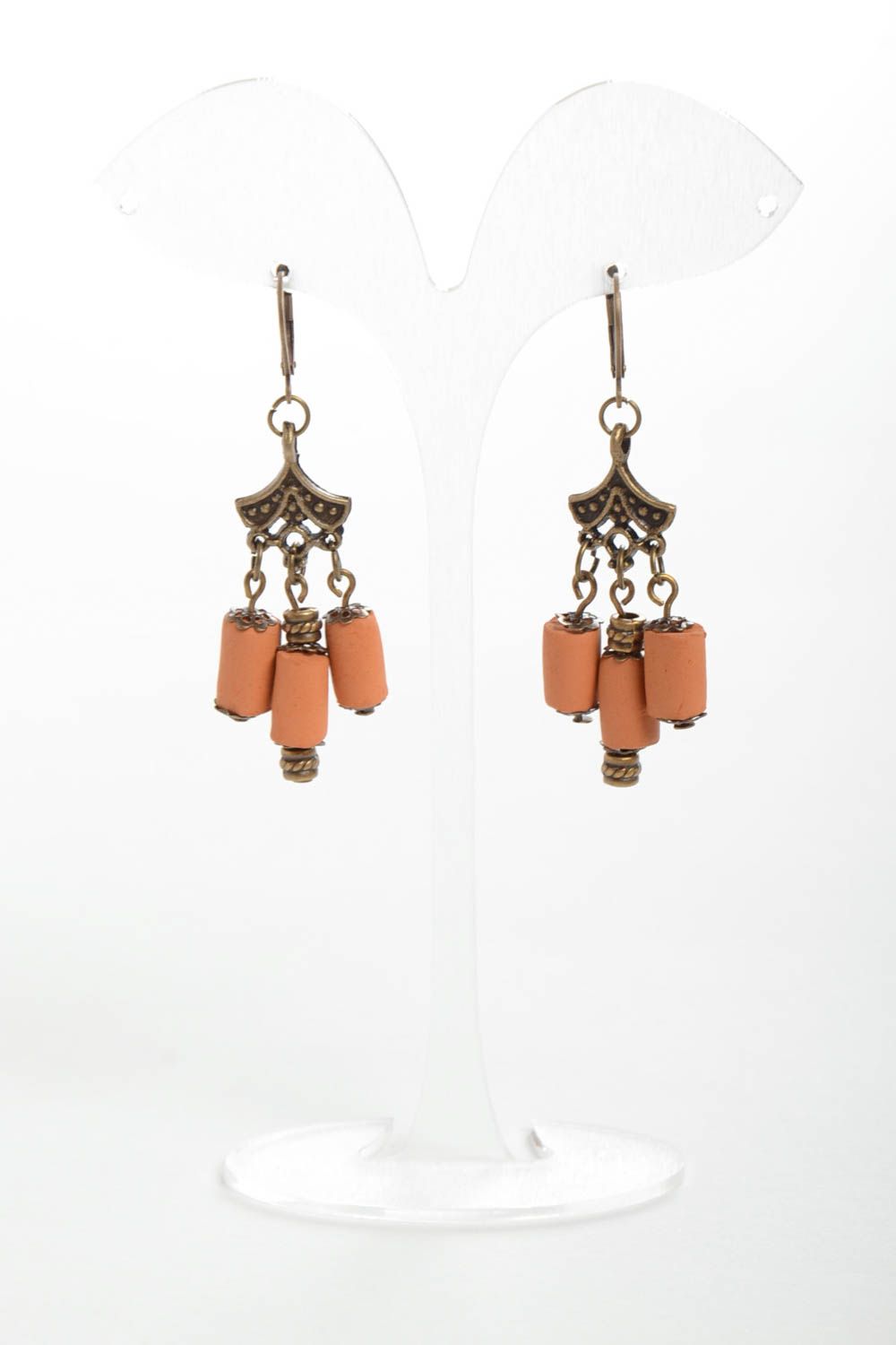 Beautiful handmade clay earrings designer ceramic earrings gifts for her photo 2