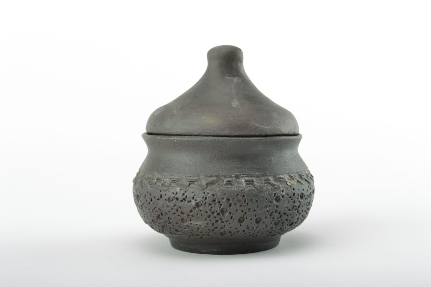 Ceramic sugar bowl with lid photo 1