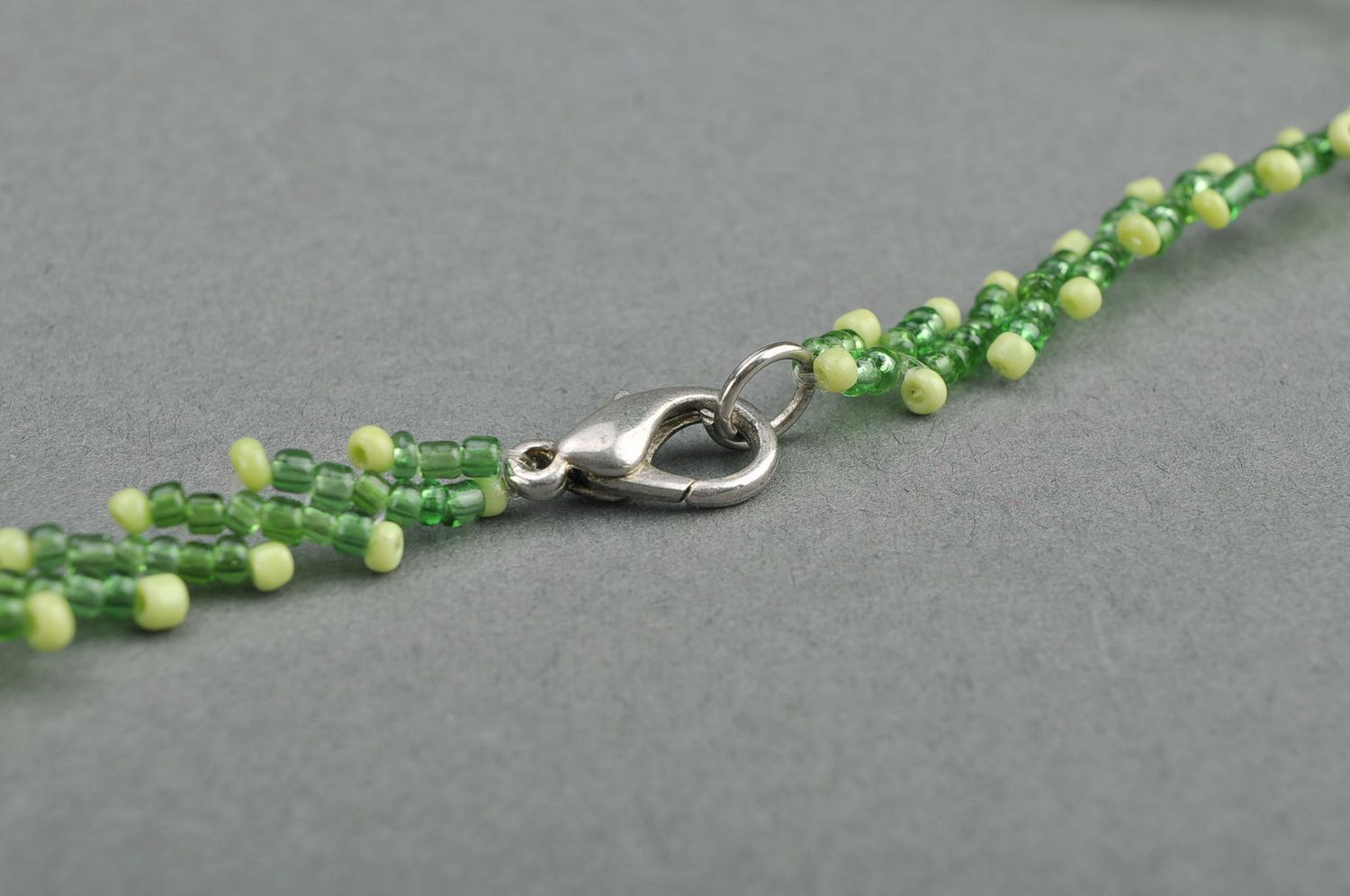 Necklace made from beads Keltic knot photo 2